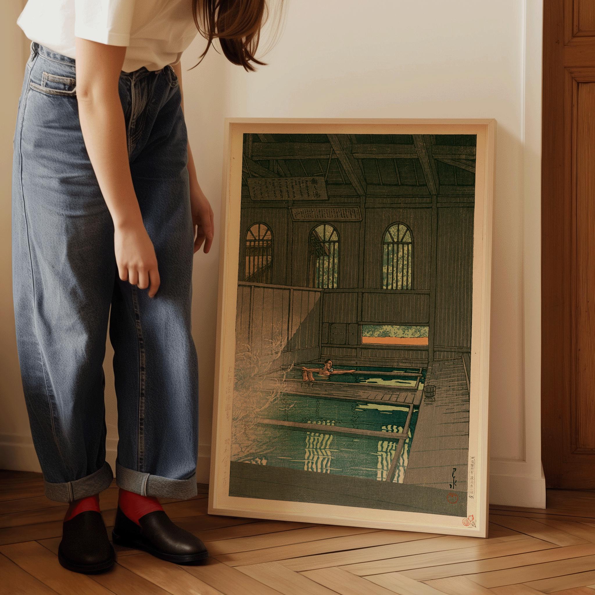 Kawase Hasui - Hoshi Hot Spring in Joshu Giclée Print: Vintage Japanese Woodblock Art - 9ArtPrints