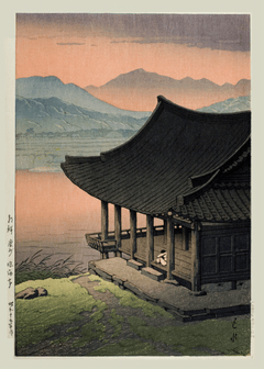 Kawase Hasui — Imhae Pavillion | Japanese Woodblock Print (Shin Hanga)