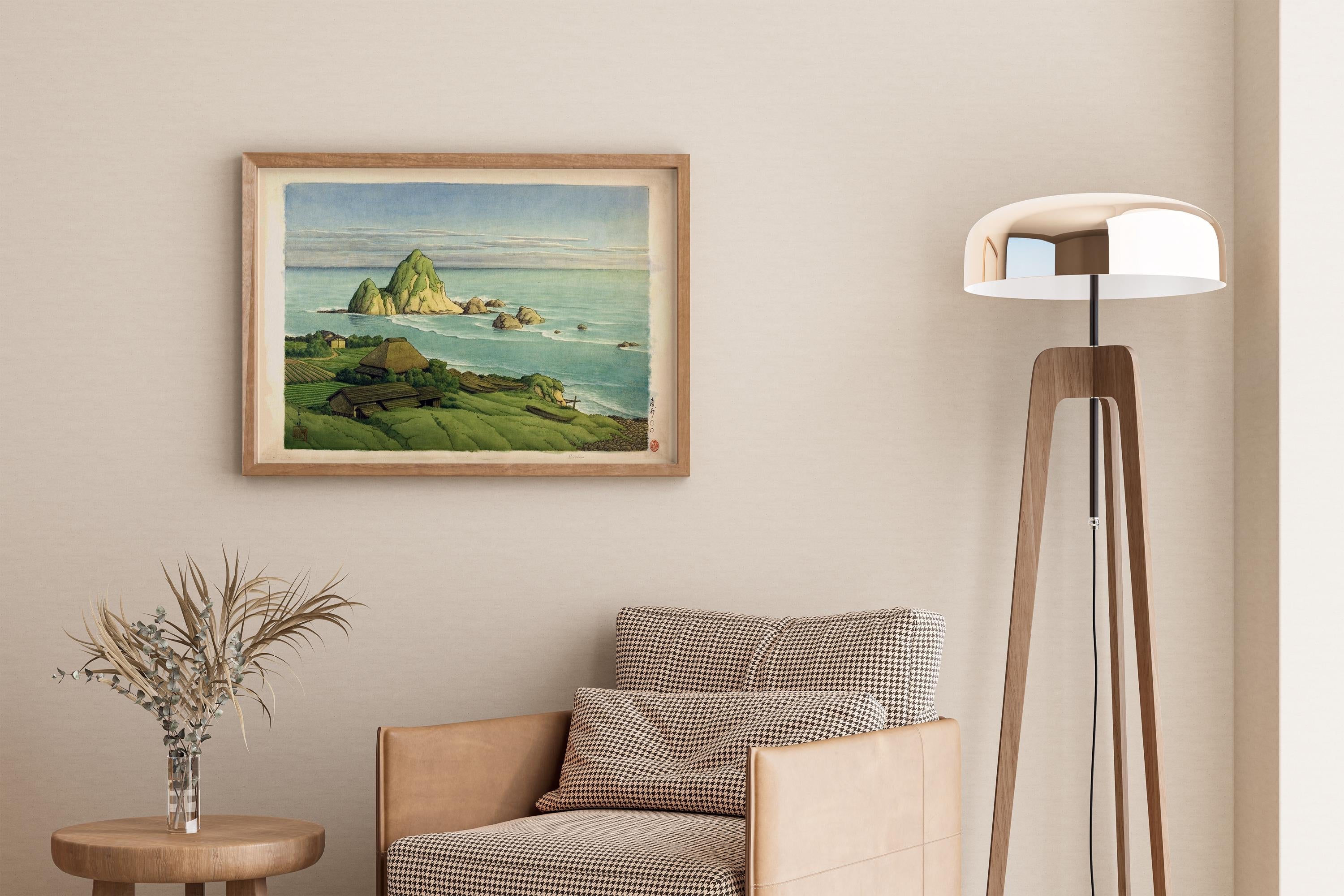 Kawase Hasui Japanese Art Print: Suzukawa Coast Giclée, Studio Ghibli Style - 9ArtPrints