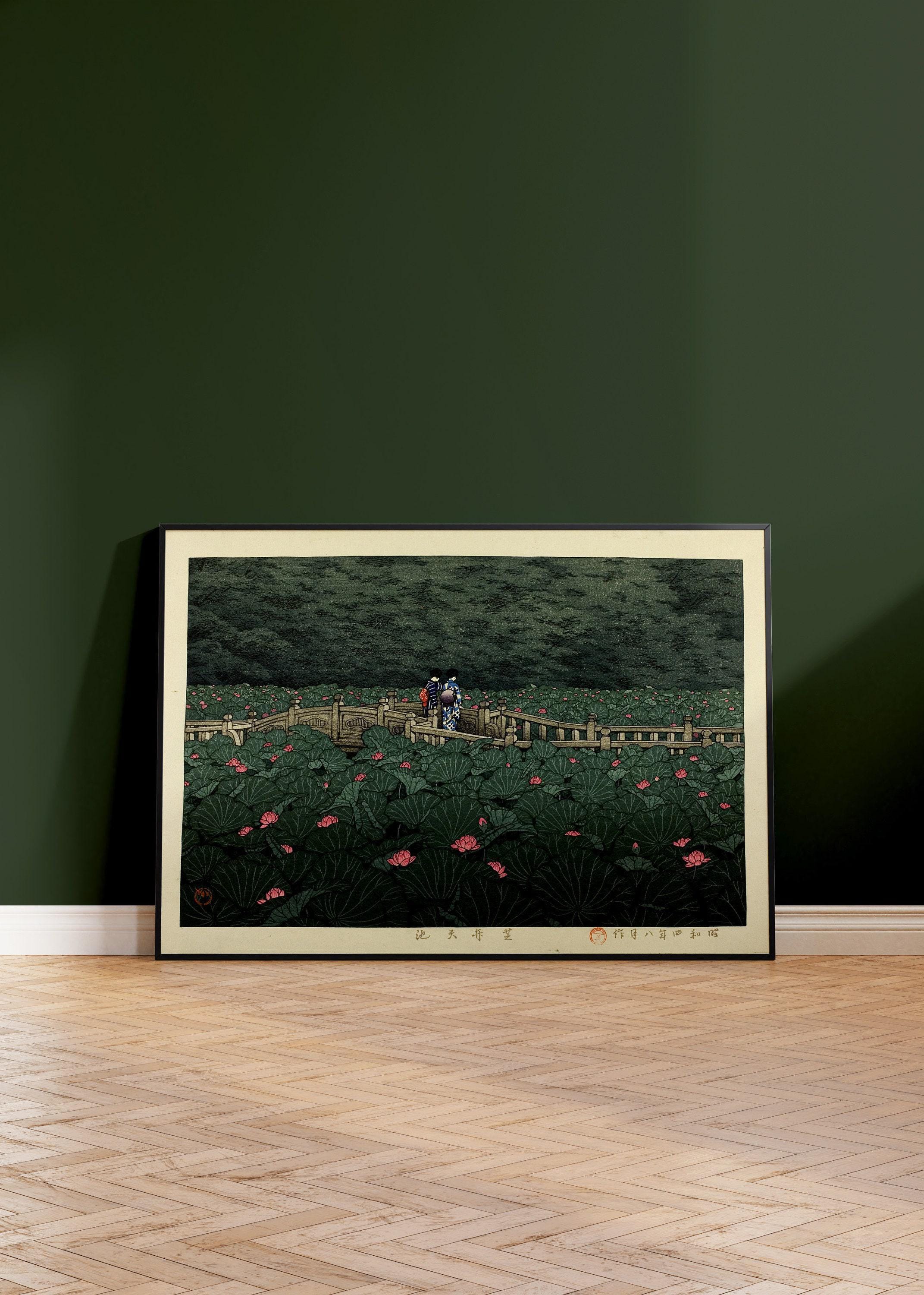 Kawase Hasui Japanese Woodblock Print: Benten Shrine, Shiba - Giclee Art - 9ArtPrints