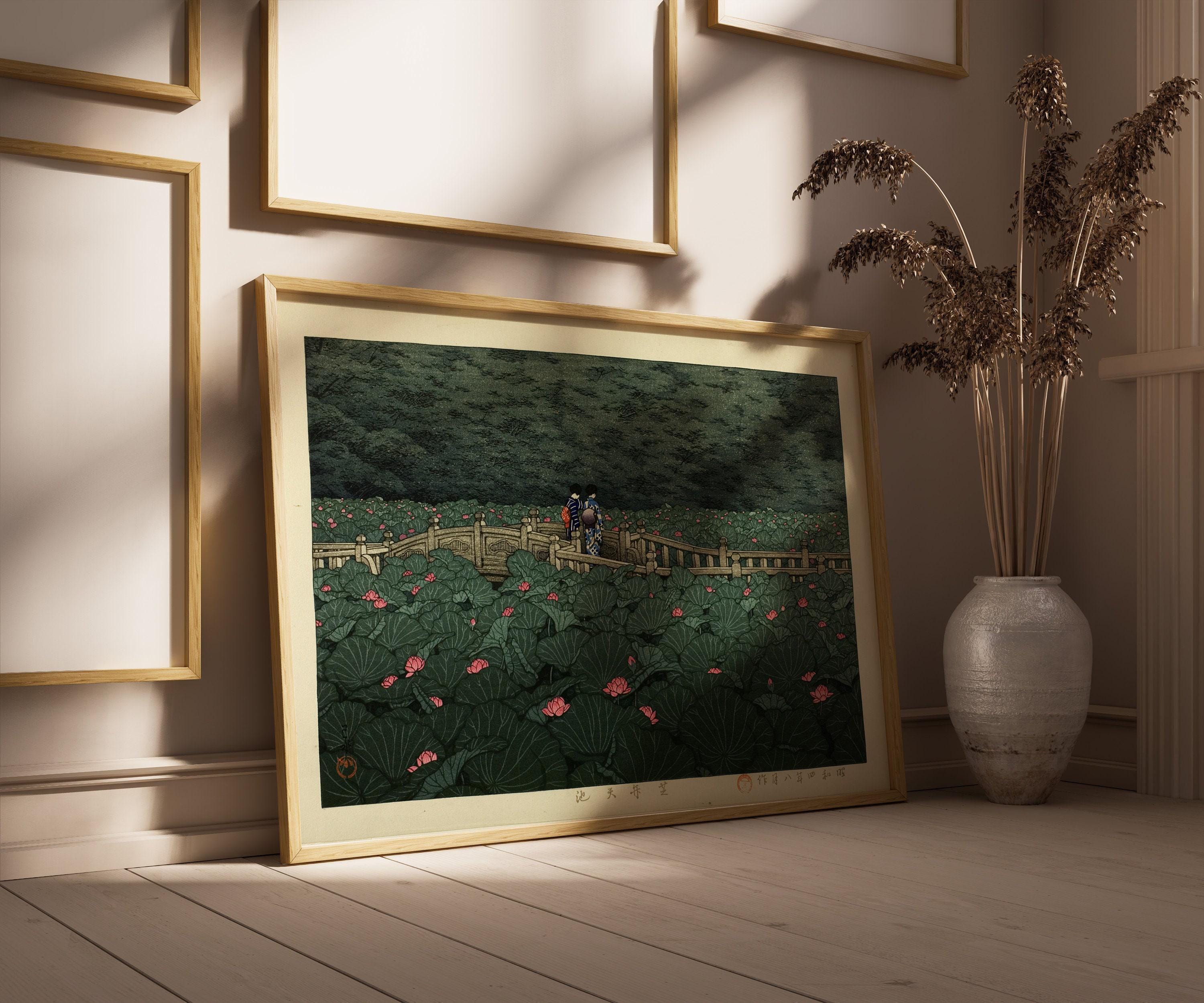 Kawase Hasui Japanese Woodblock Print: Benten Shrine, Shiba - Giclee Art - 9ArtPrints