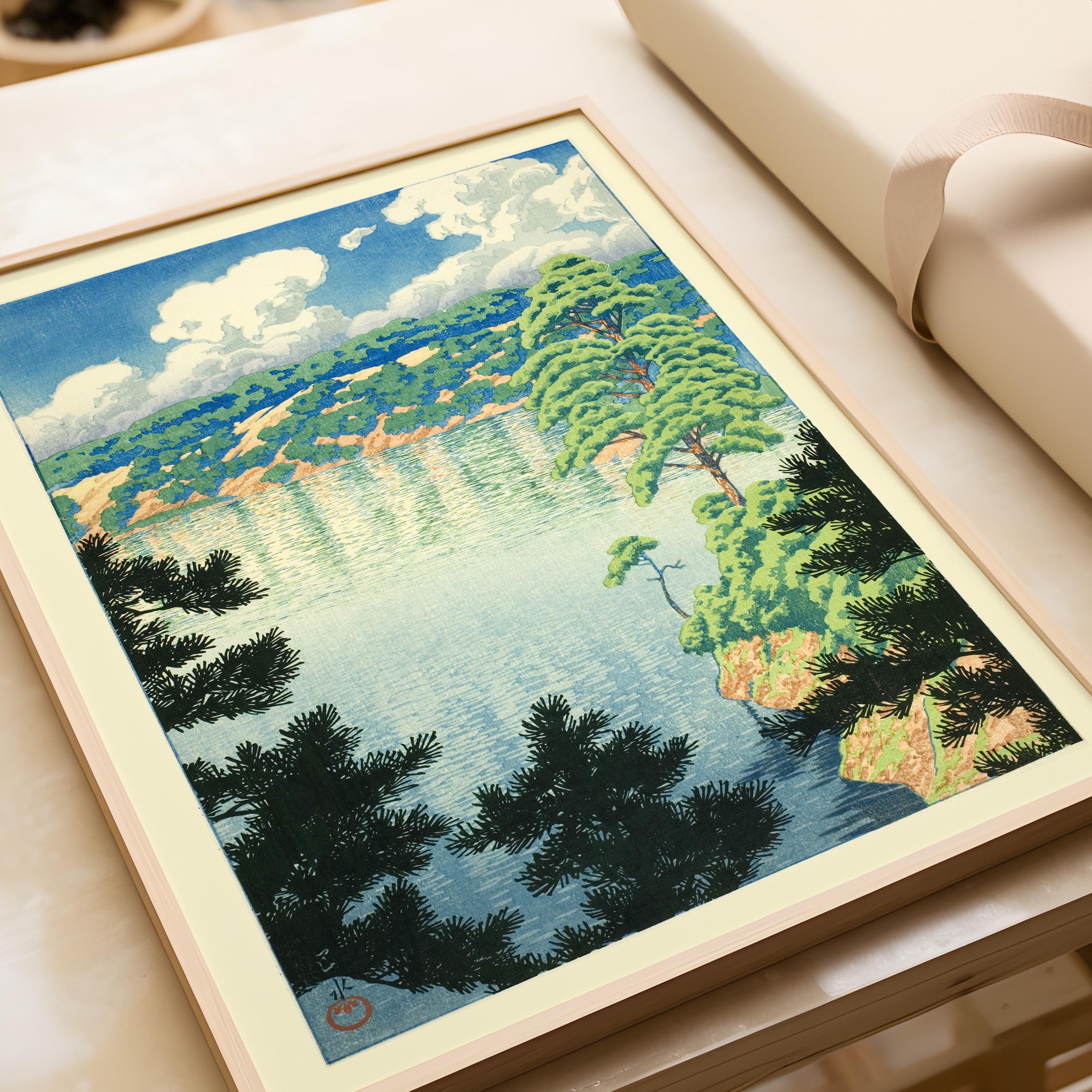 Kawase Hasui - Karasu Marsh, Akita: Japanese Woodblock Art Giclée Print - 9ArtPrints