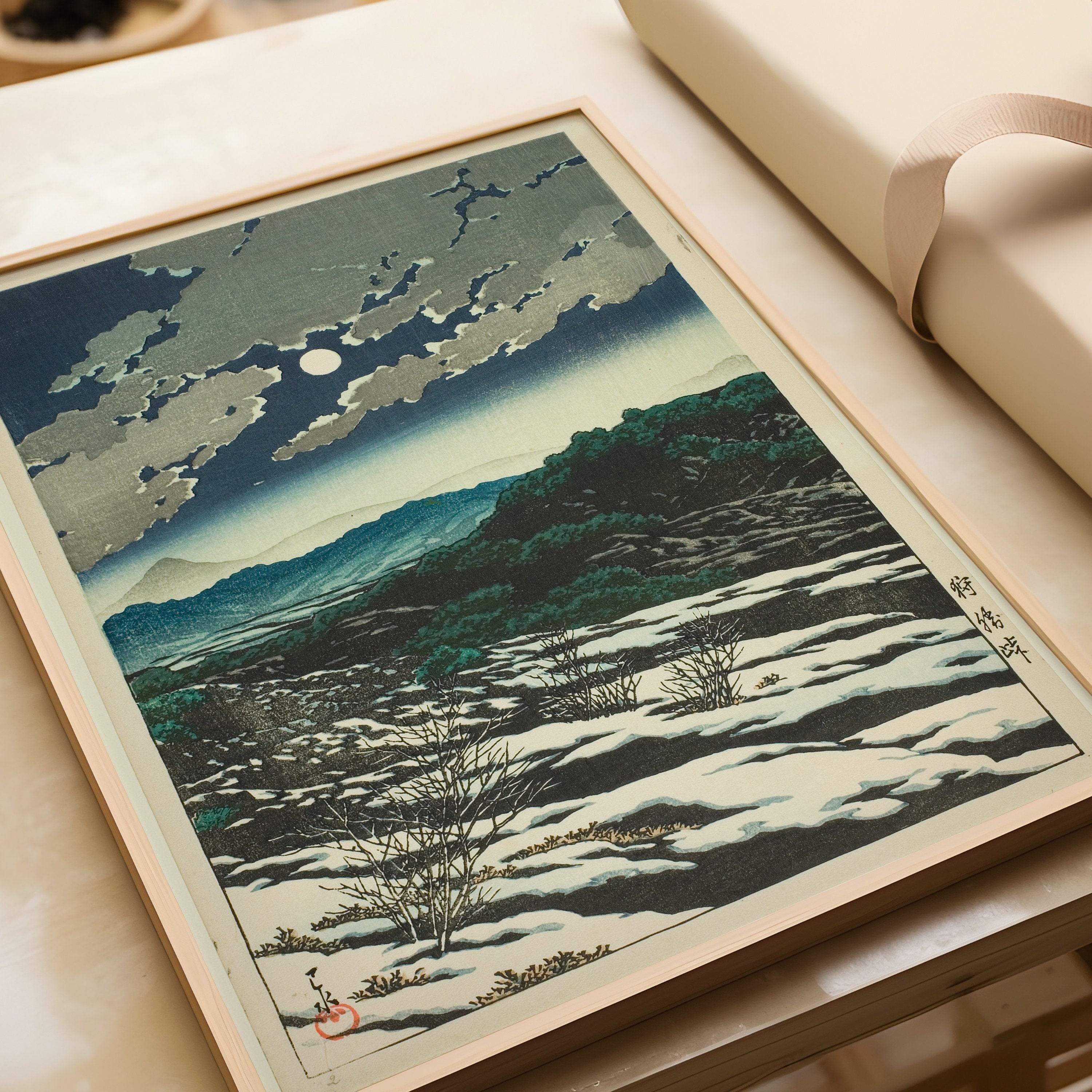 Kawase Hasui - Karikachi Mountain Pass: Vintage Japanese Woodblock Print - 9ArtPrints