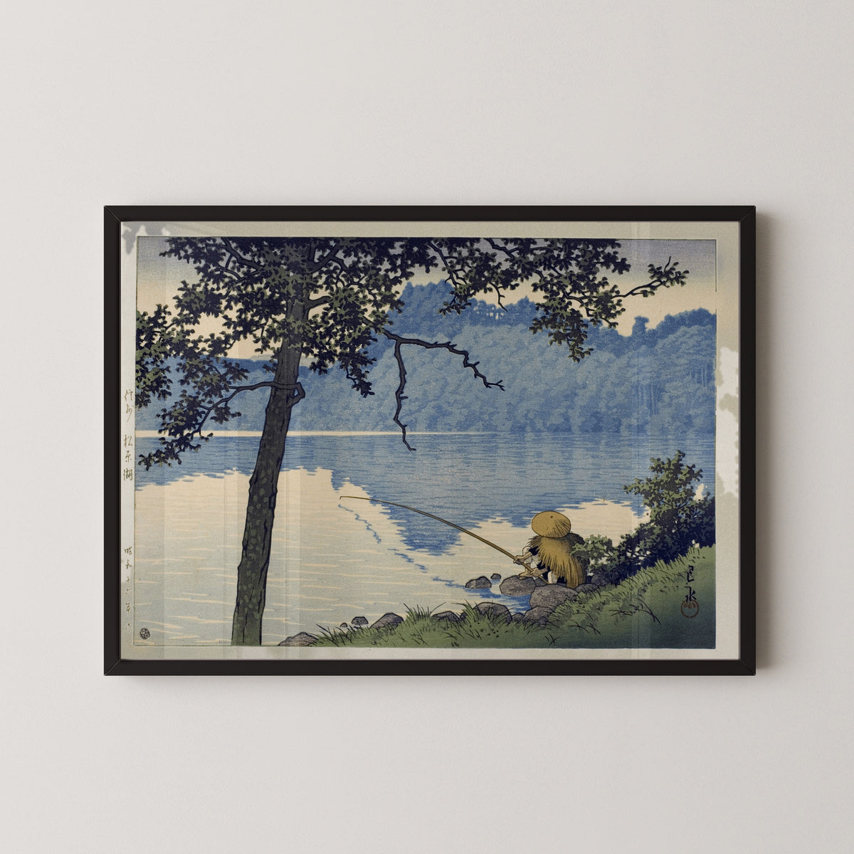 Kawase Hasui — Lake Matsubura Print: Japanese Woodblock Art (Giclee) | Japanese Woodblock Print (Shin Hanga) - 9ArtPrints