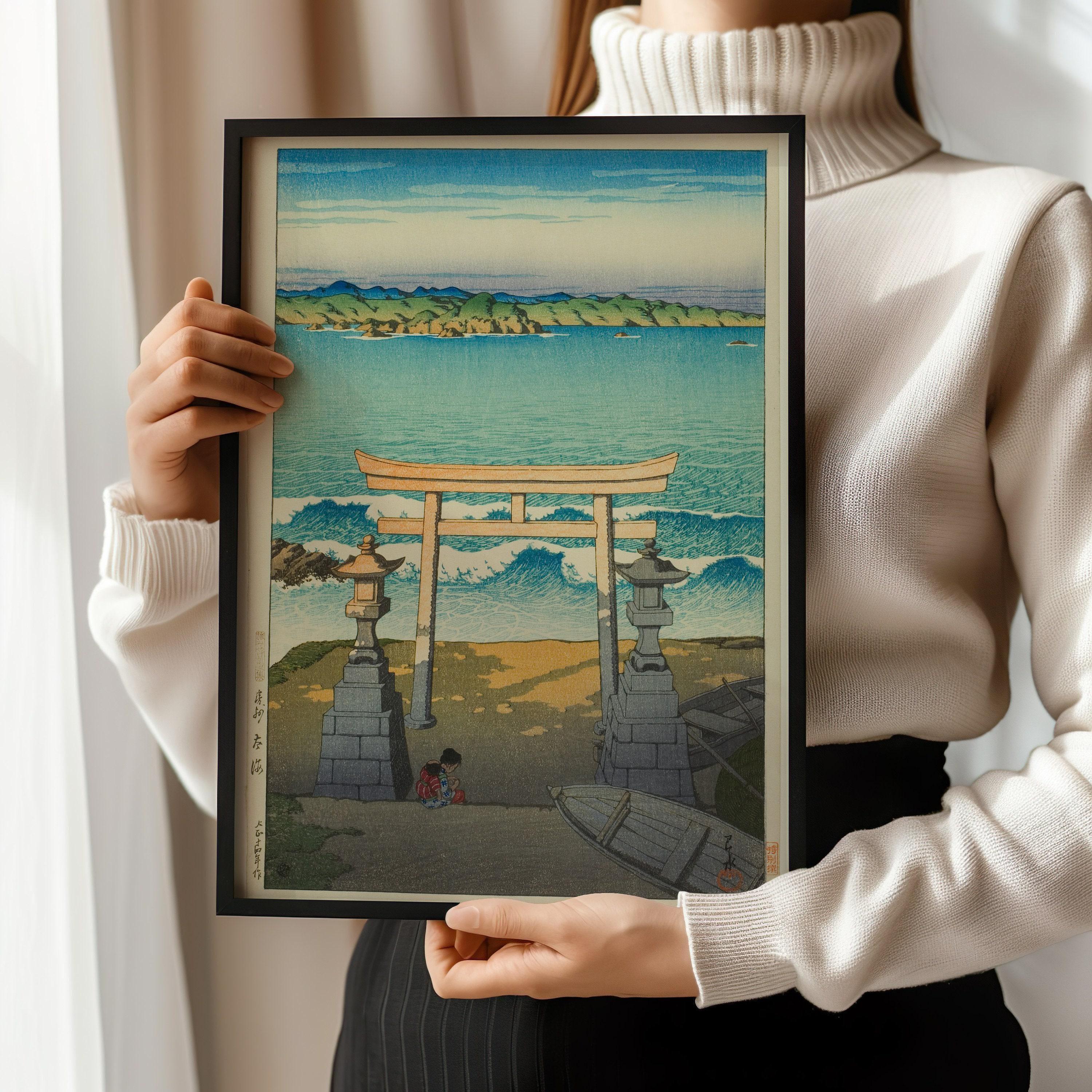 Kawase Hasui - Pacific Ocean, Awa Province | PRINT | Vintage Japanese Woodblock Ukiyo - e Art