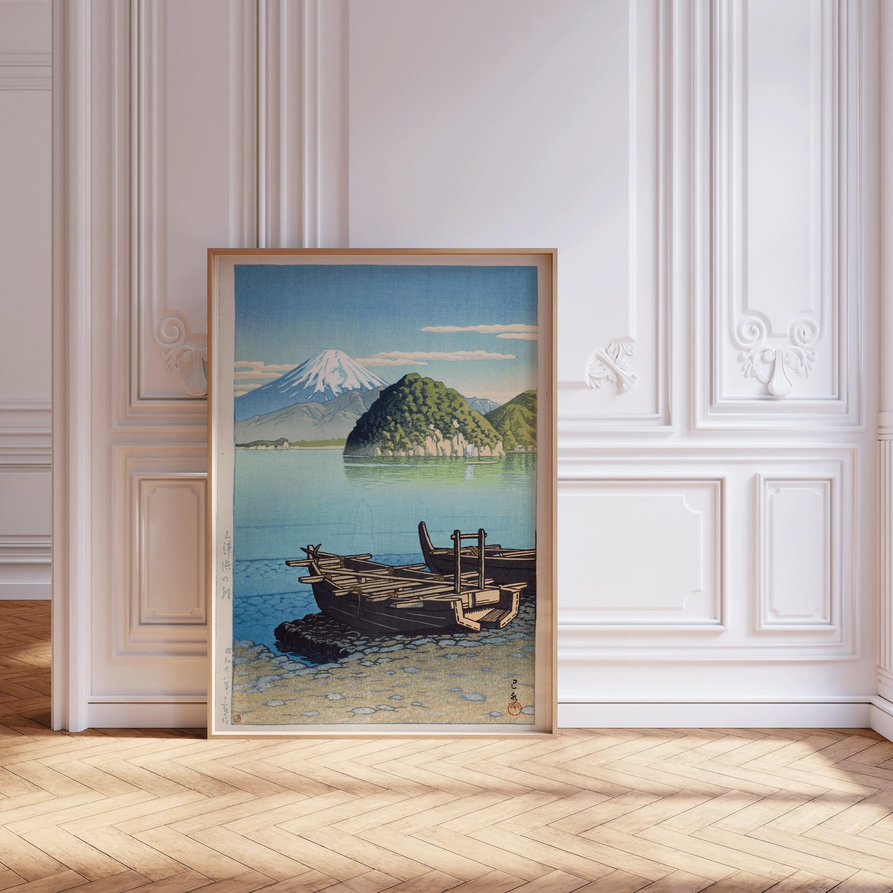 Kawase Hasui Print: Mito Beach Japanese Woodblock Art - 9ArtPrints