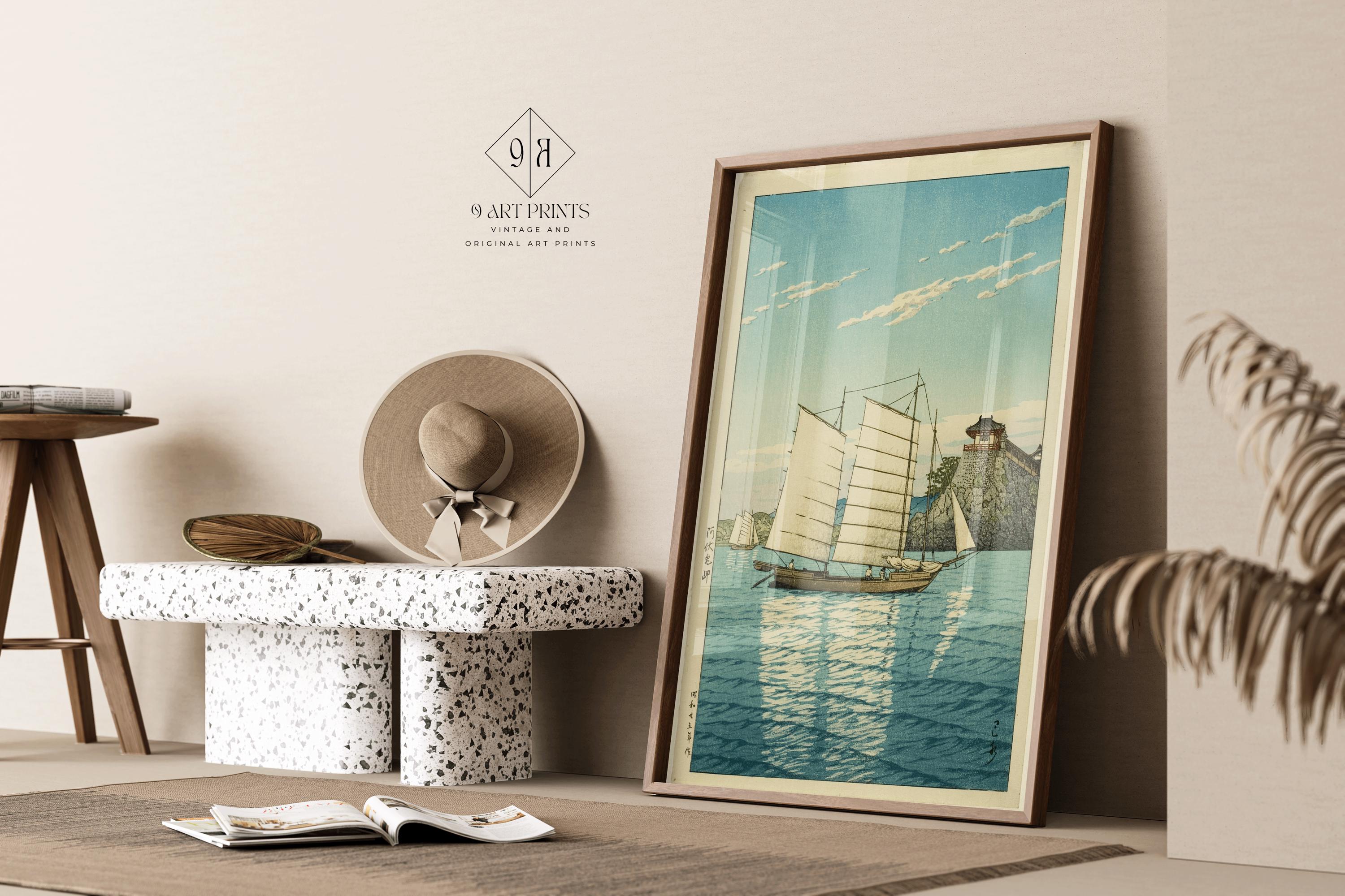 Kawase Hasui Promontory at Abumi Art Print: Shin - Hanga Giclée Print - 9ArtPrints