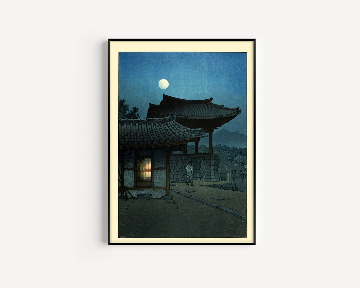 Kawase Hasui — Pulguksa Temple, Korea | Japanese Woodblock Print (Shin Hanga) - 9ArtPrints