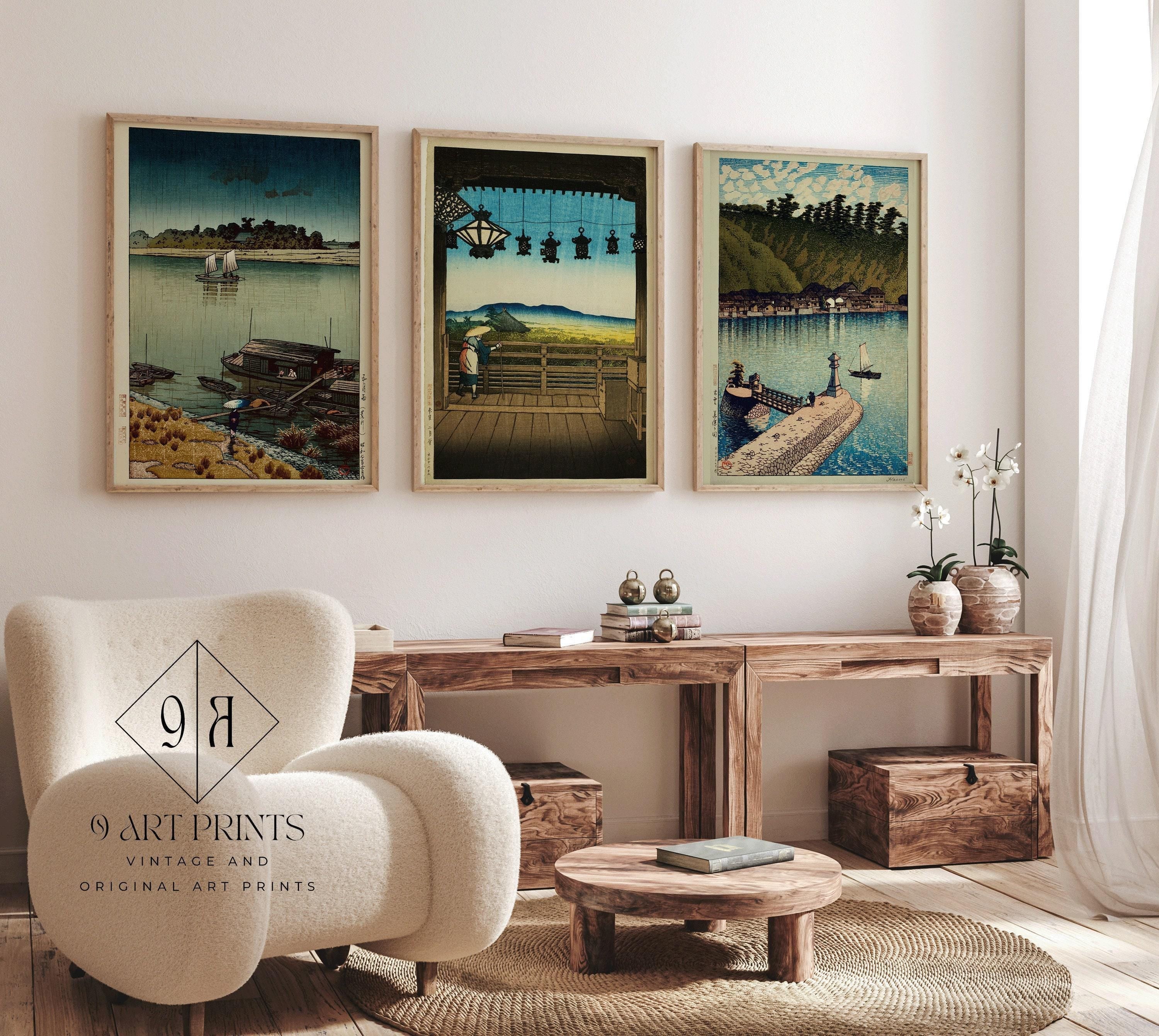 Kawase Hasui Shin - Hanga Art Print Trio: Japanese Landscape Art - 9ArtPrints