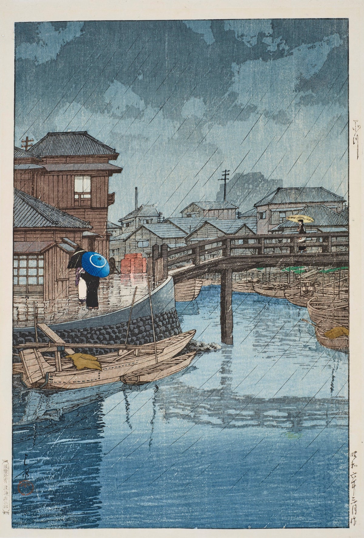 Kawase Hasui — Shinagawa | Japanese Woodblock Print (Shin Hanga) - 9ArtPrints