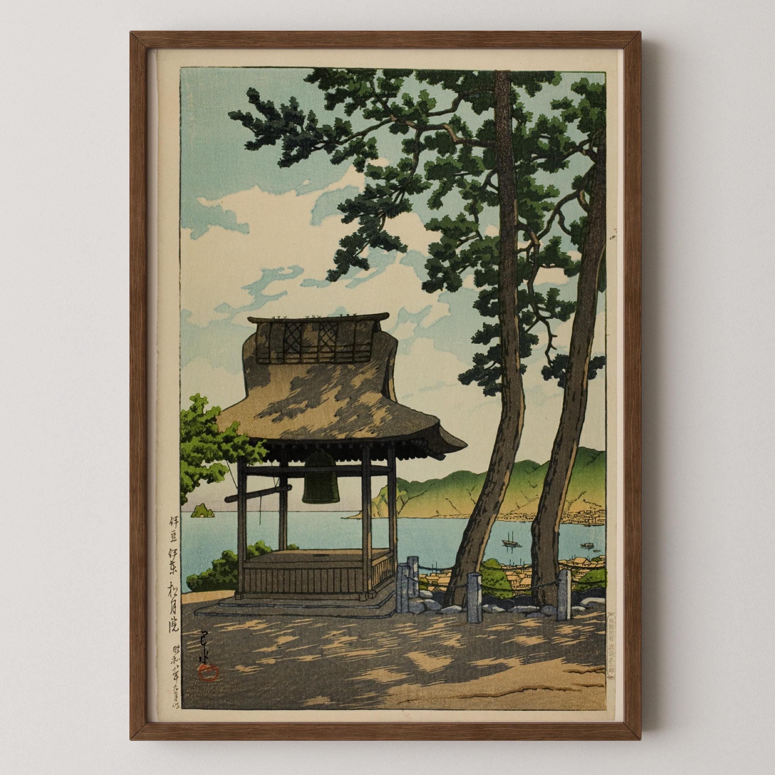 Kawase Hasui - Shogetsu Temple Giclée Print: Vintage Japanese Woodblock Art - 9ArtPrints