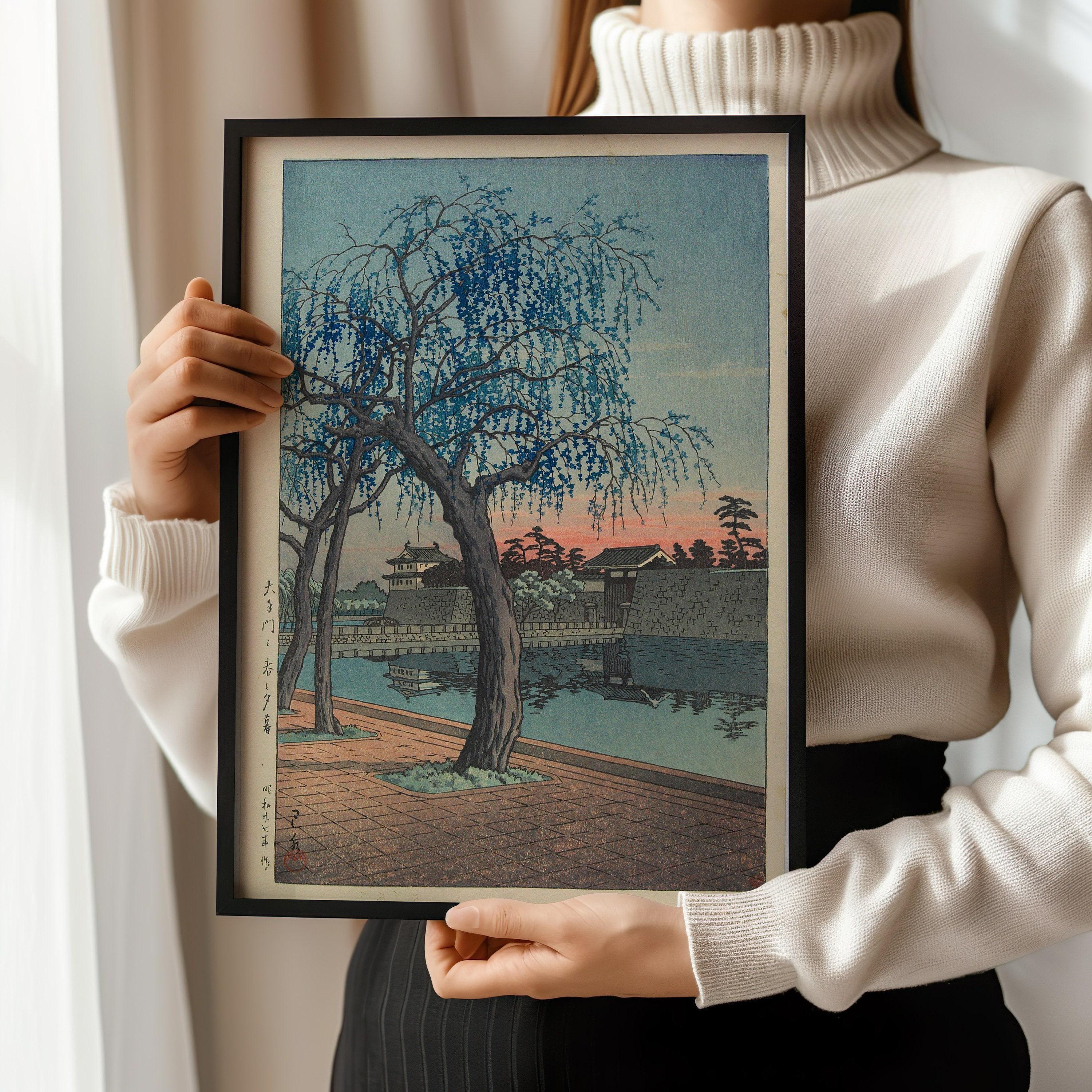 Kawase Hasui - Springtime Evening Giclee Print: Vintage Japanese Woodblock Art - 9ArtPrints