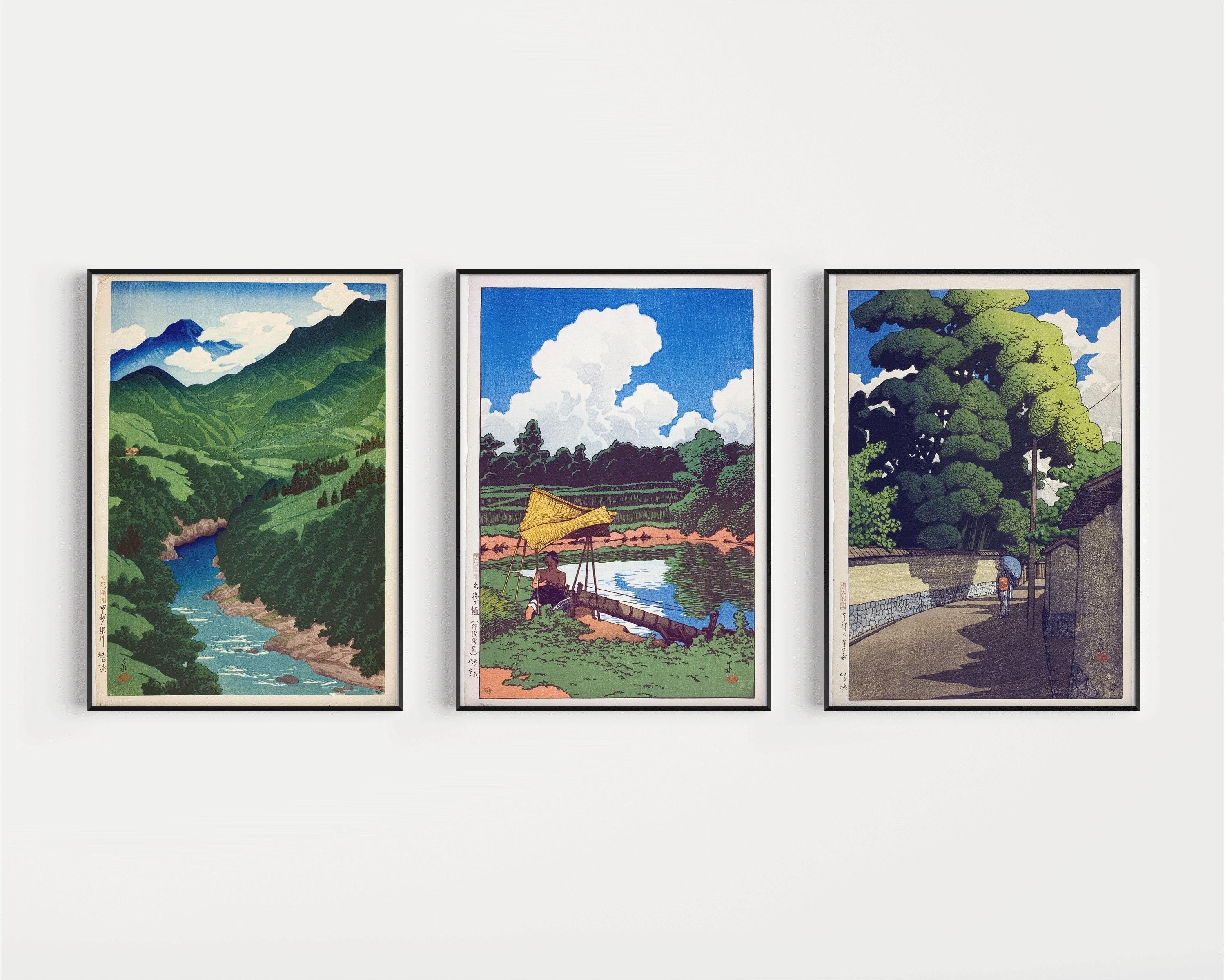 Kawase Hasui Summer Art Print Trio: Japanese Landscape Giclee - 9ArtPrints