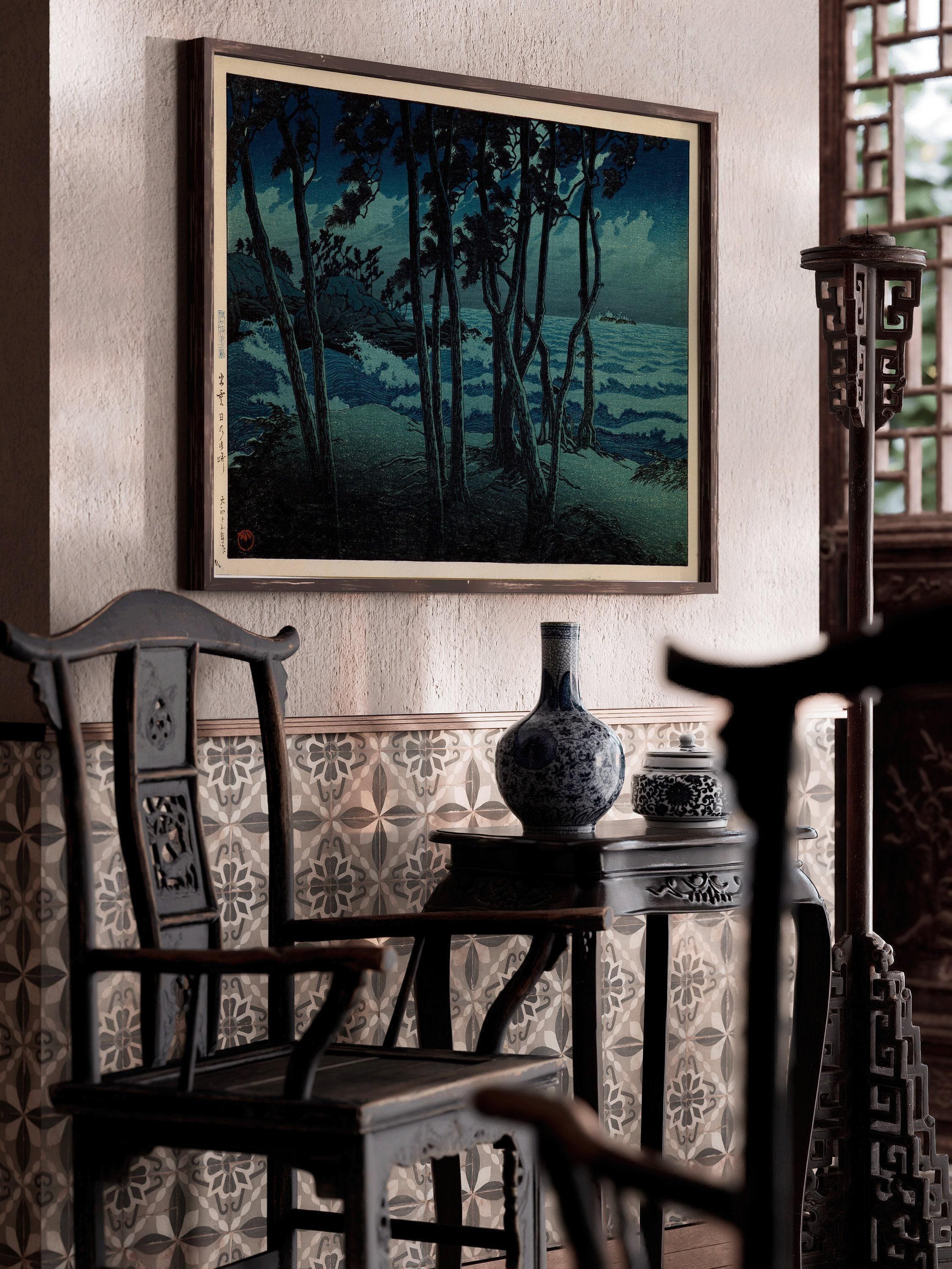 Kawase Hasui - The Seafront at Izumo Province | PRINT | Japanese Vintage Art