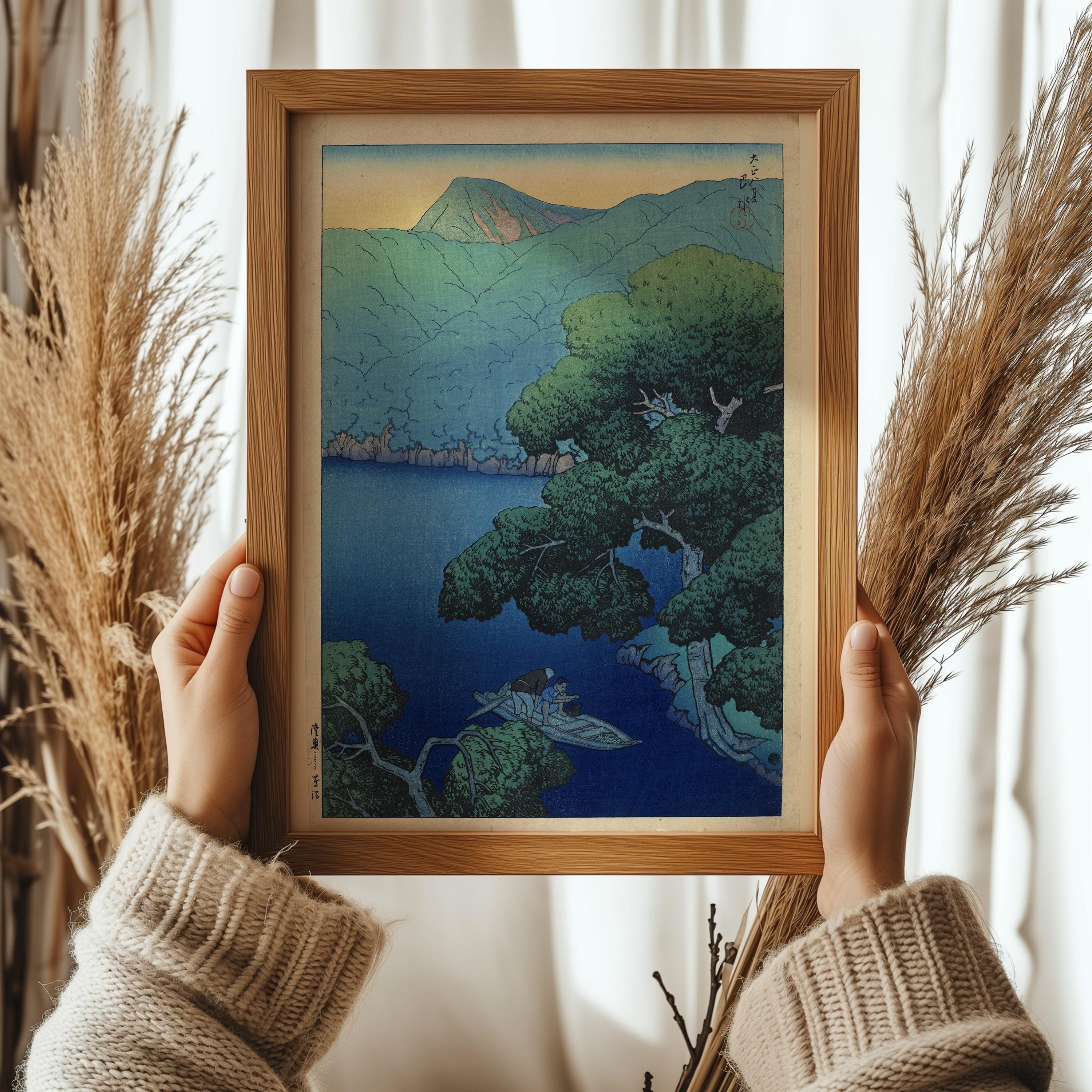 Kawase Hasui - Tsuta Marsh Ukiyo - e Print: Vintage Japanese Woodblock Art - 9ArtPrints