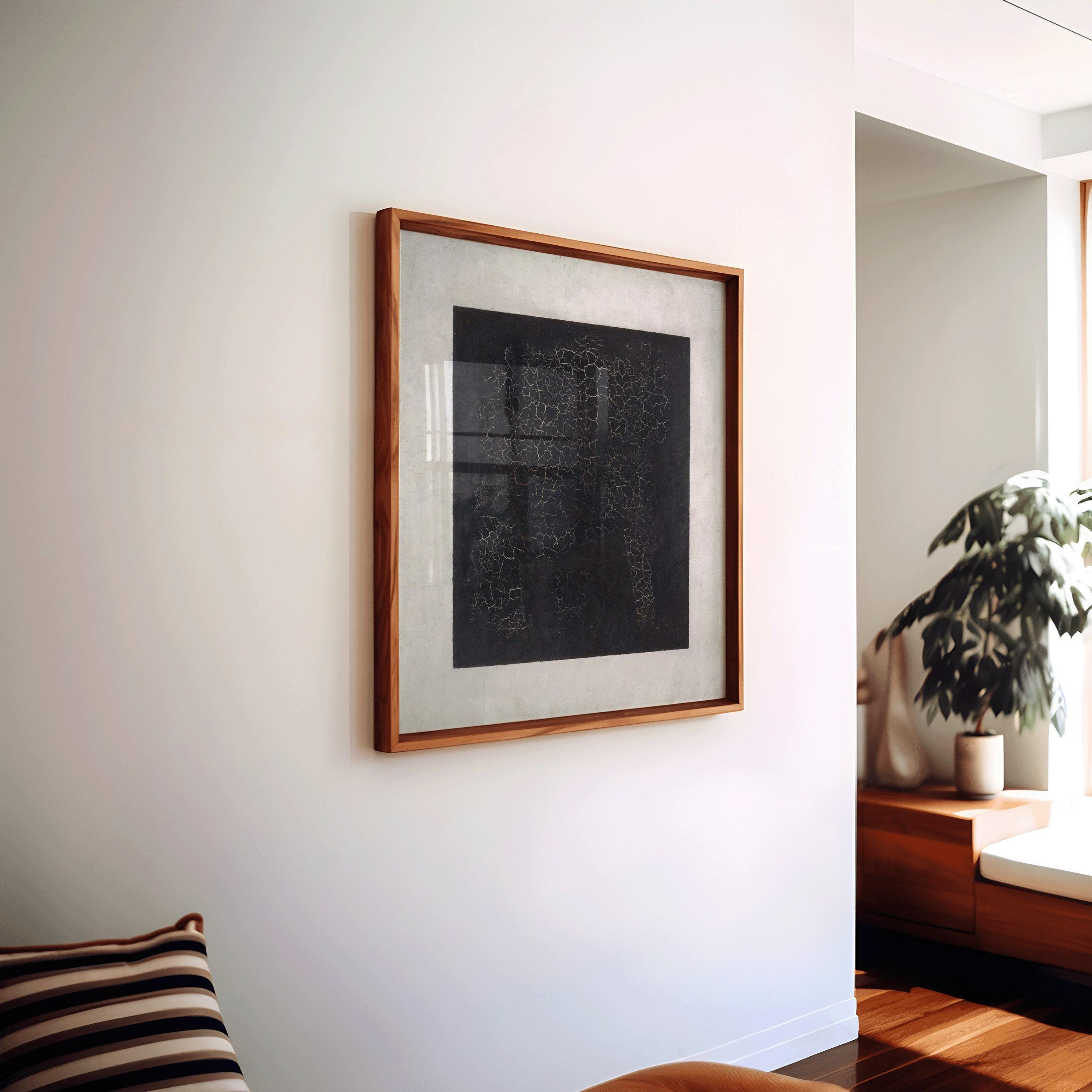 Kazimir Malevich - Black Suprematic PRINT | Famous Modern Abstract Black and White Art (available handframed or unframed) 1x1 - 9ArtPrints
