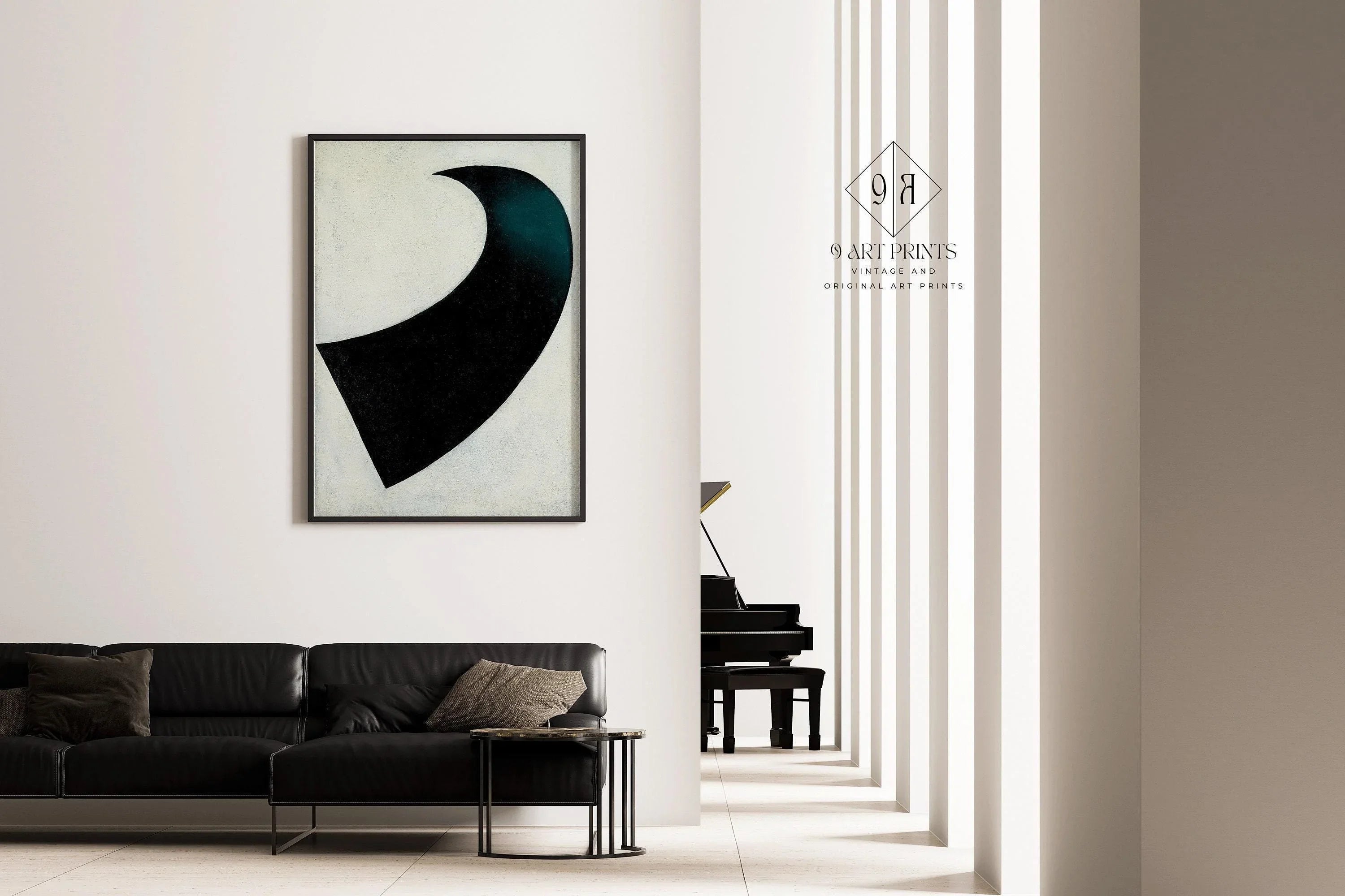 Kazimir Malevich - Suprematism PRINT | Vintage Monochrome Art