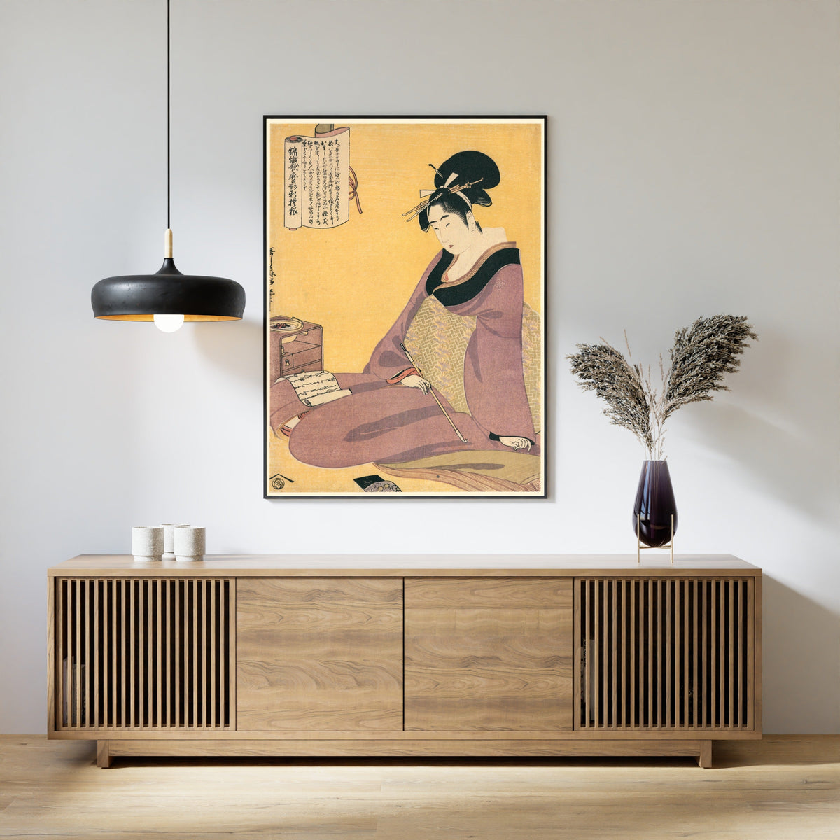 Kitagawa Utamaro — Woman Reading a Letter | Japanese Woodblock Print (Ukiyo-e) - 9ArtPrints