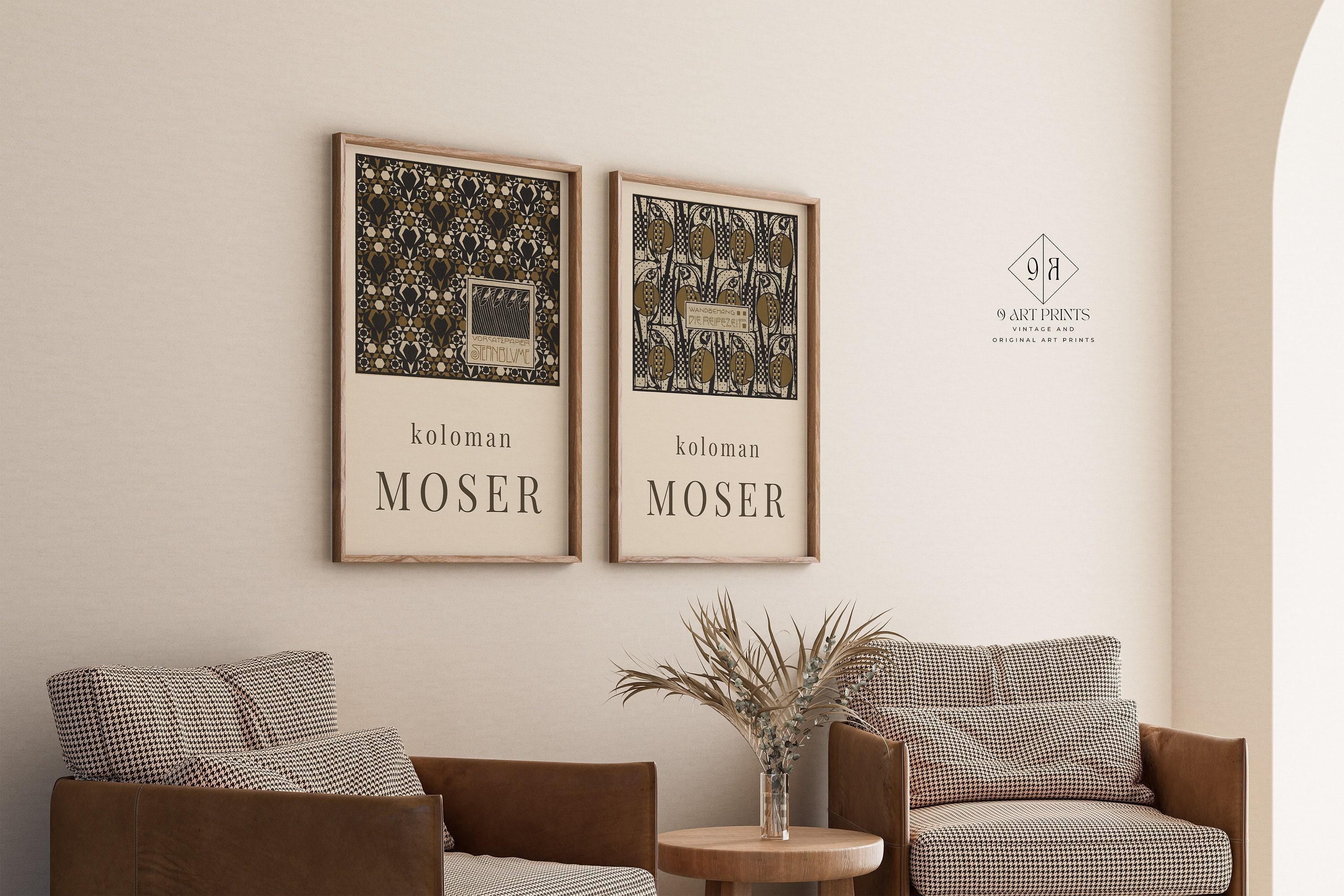 Koloman Moser STATEMENT DUO Prints | | Iconic Art Famous Painting available framed - 9ArtPrints