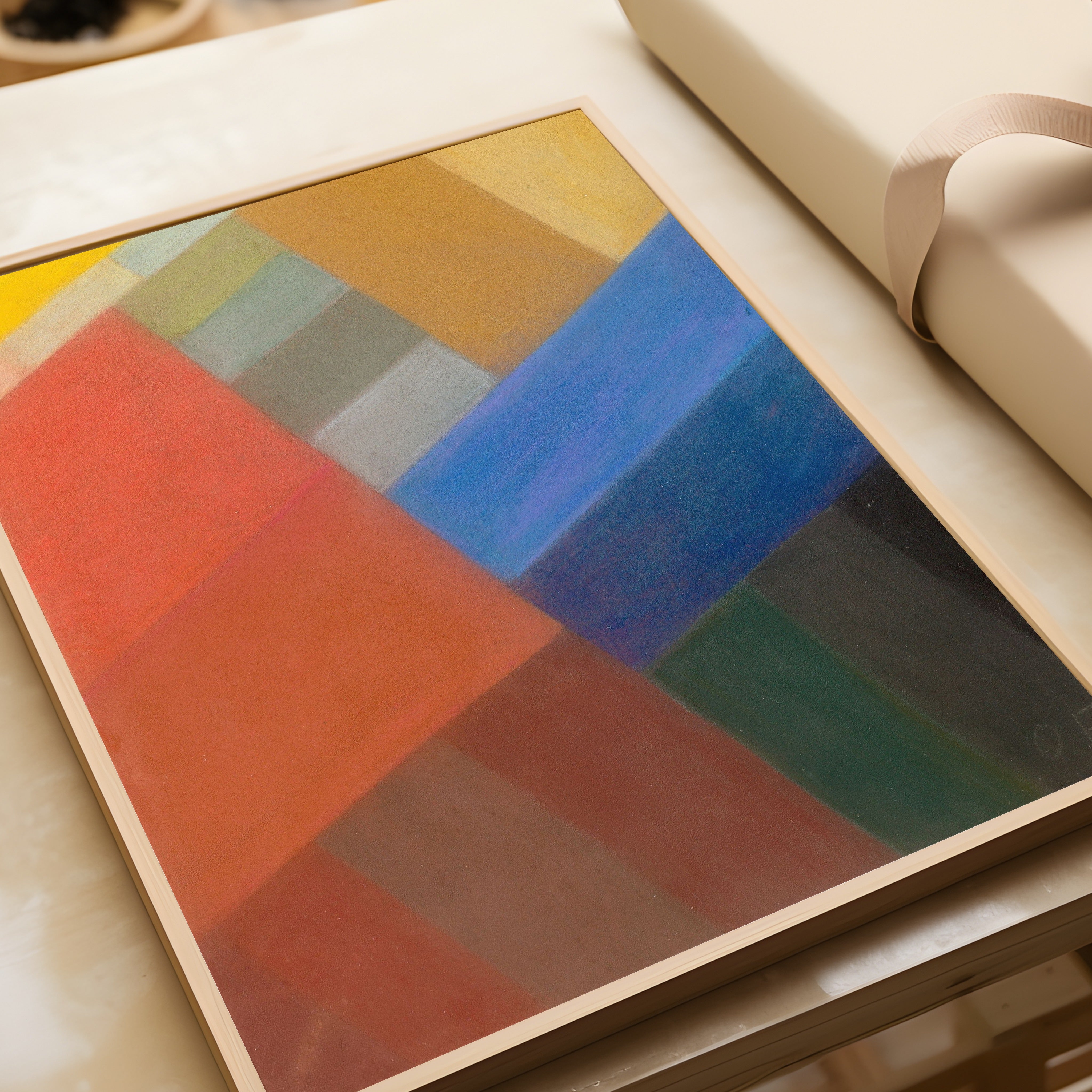Otto Freundlich — Komposition (c. 1931) | Abstract Colour Field in Orange & Blue Fine Art Print