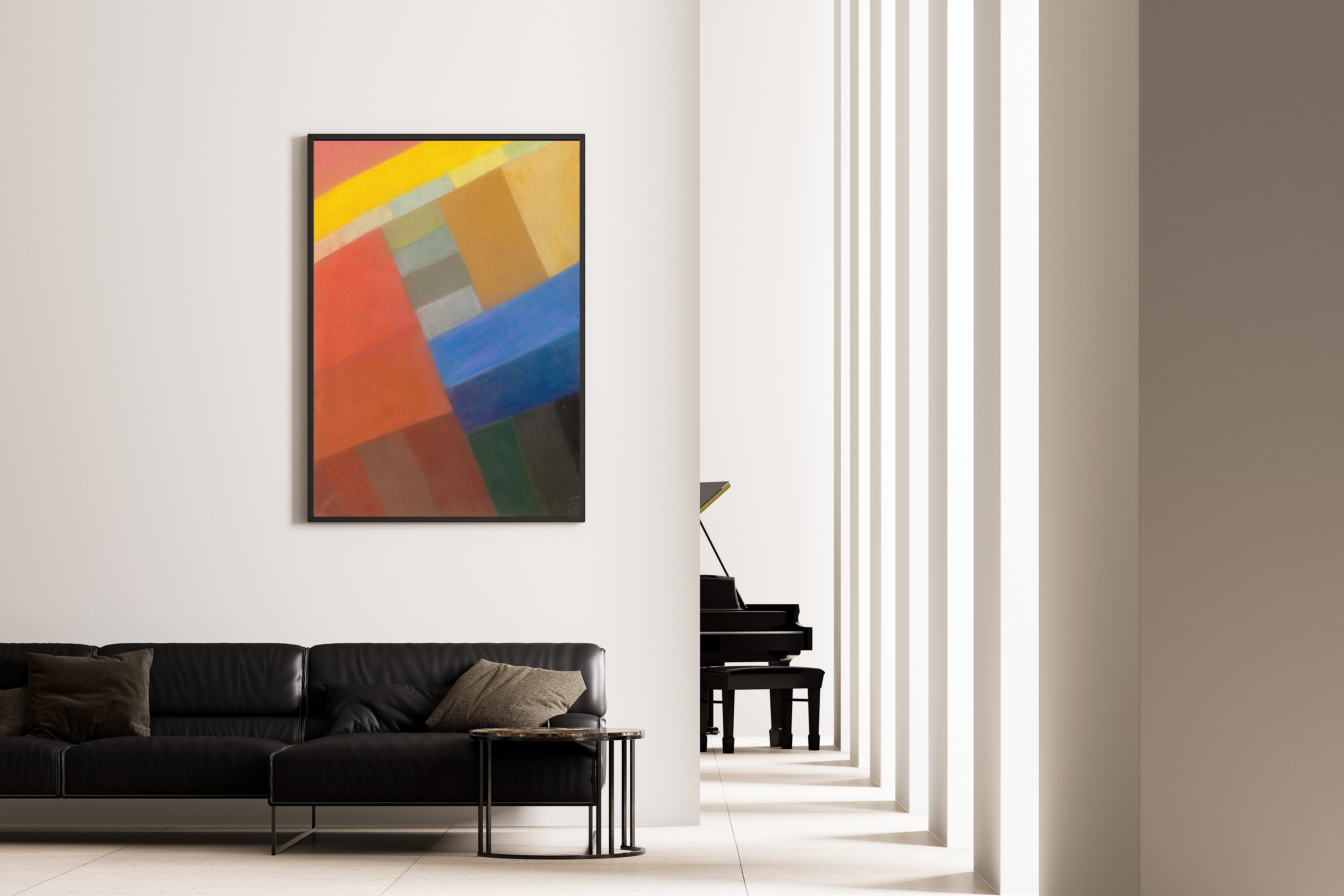 Otto Freundlich — Komposition (c. 1931) | Abstract Colour Field in Orange & Blue Fine Art Print