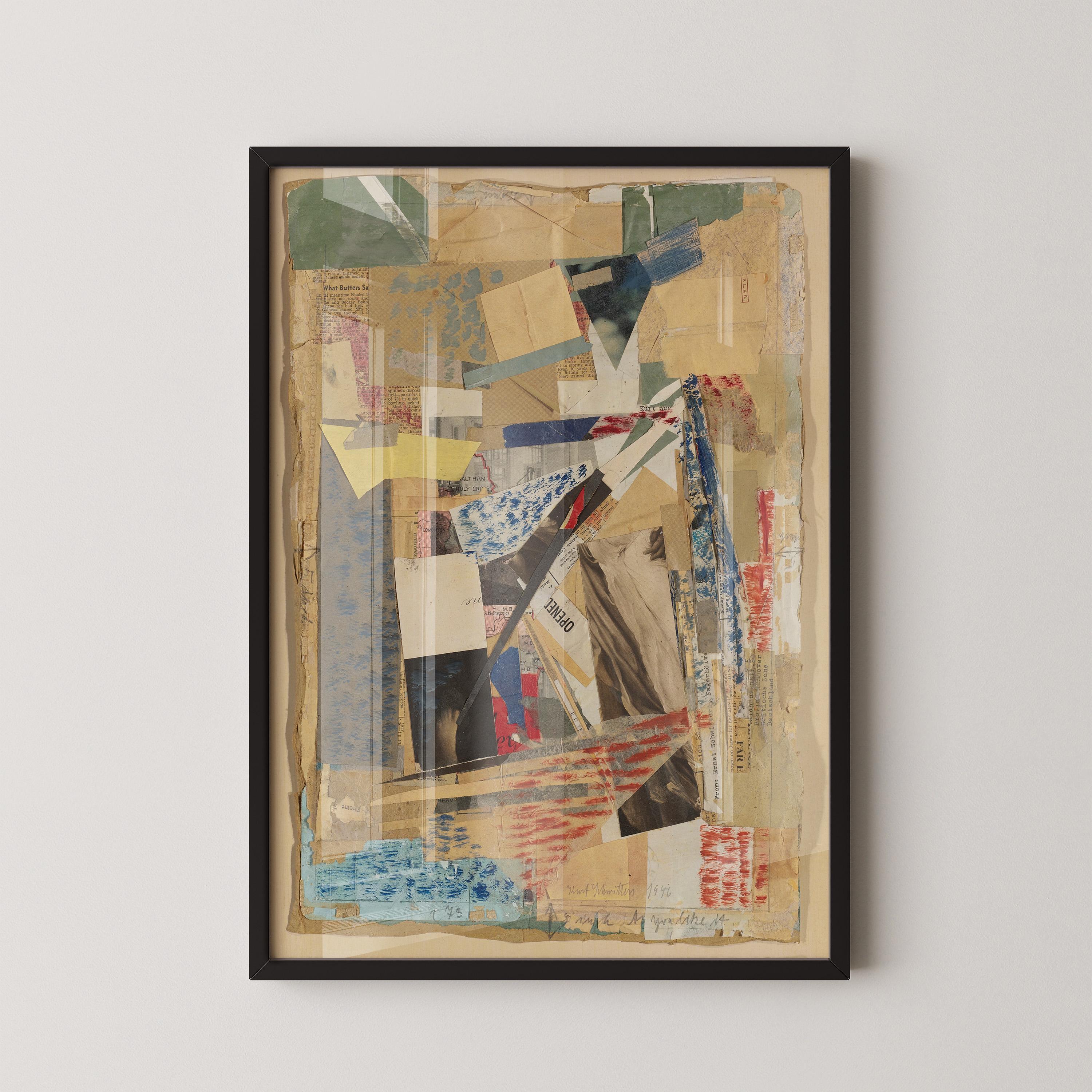 Kurt Schwitters - As You Like It PRINT | Dadaist Constructivist Mid - Century Modern Collage Art Print