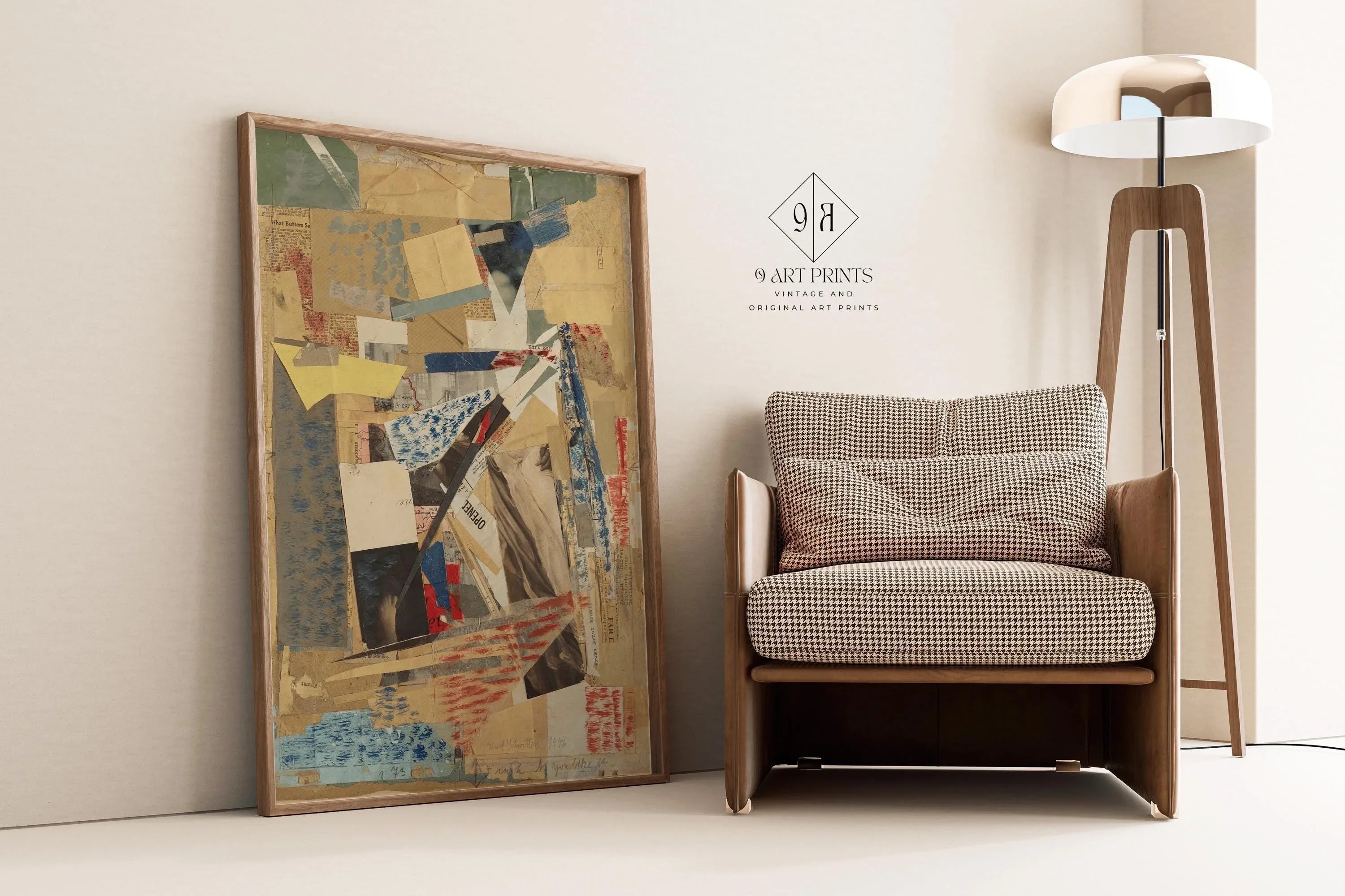 Kurt Schwitters - As You Like It PRINT | Dadaist Constructivist Mid - Century Modern Collage Art Print