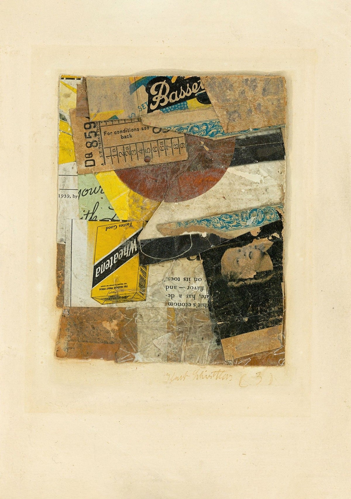 Kurt Schwitters — C 31 | Dada Merz Collage Fine Art Print - 9ArtPrints