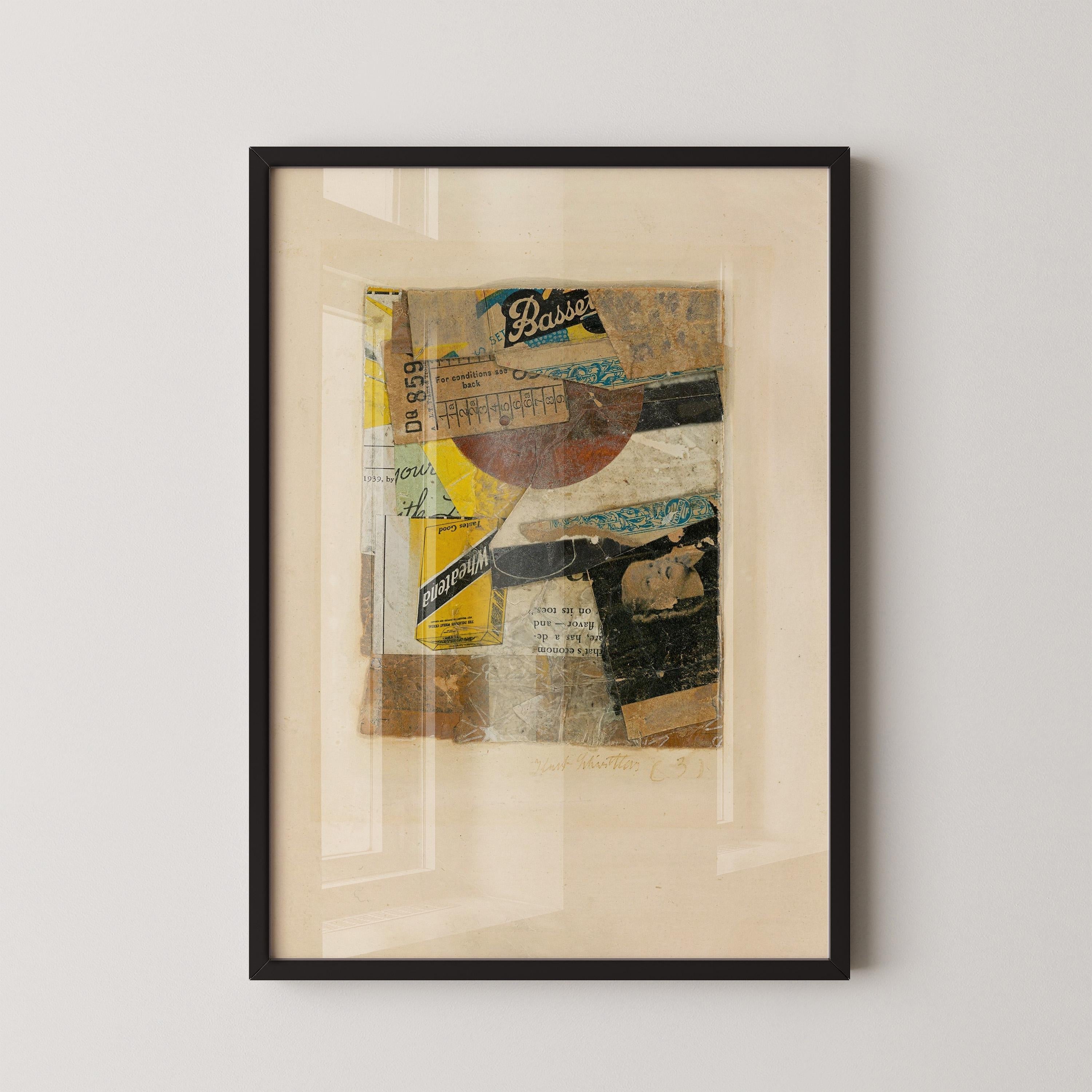 Kurt Schwitters - C 31 PREMIUM GICLÉE PRINT | Dadaist Constructivist Mid - Century Modern Collage Art Print (available handframed or unframed) - 9ArtPrints