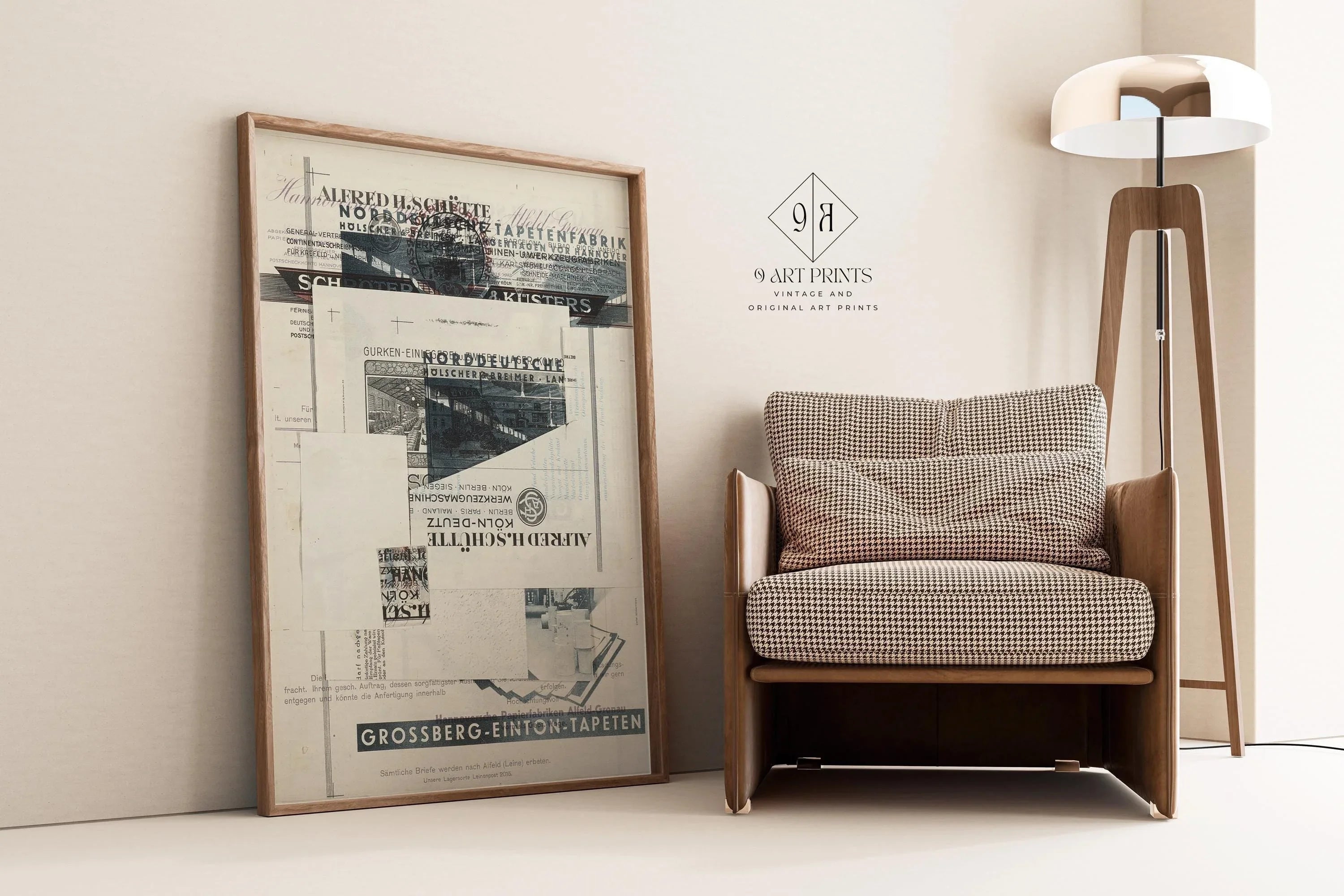 Kurt Schwitters Collage Art Print: Dadaist Constructivist (Framed Available) - 9ArtPrints