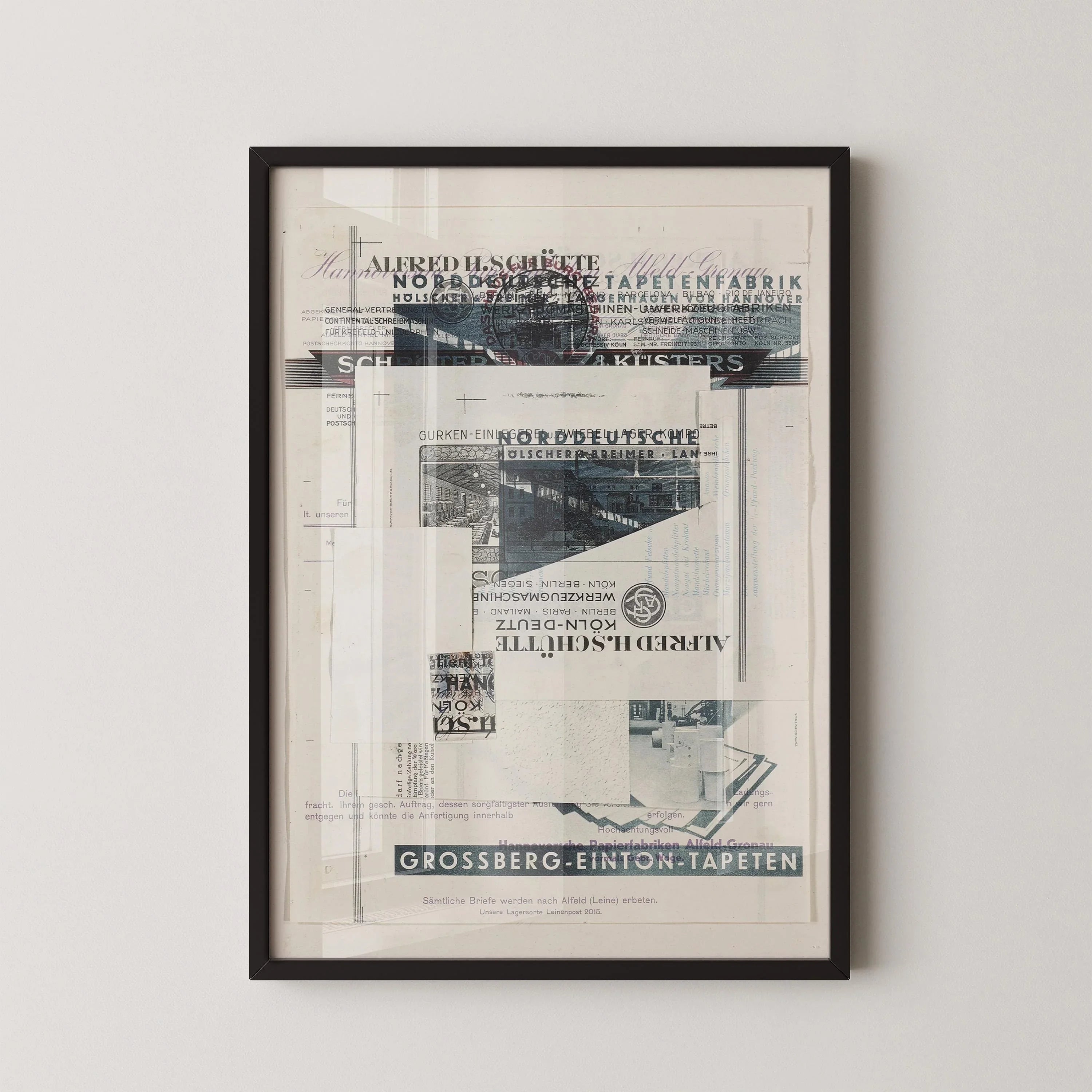 Kurt Schwitters Collage Art Print: Dadaist Constructivist (Framed Available) - 9ArtPrints