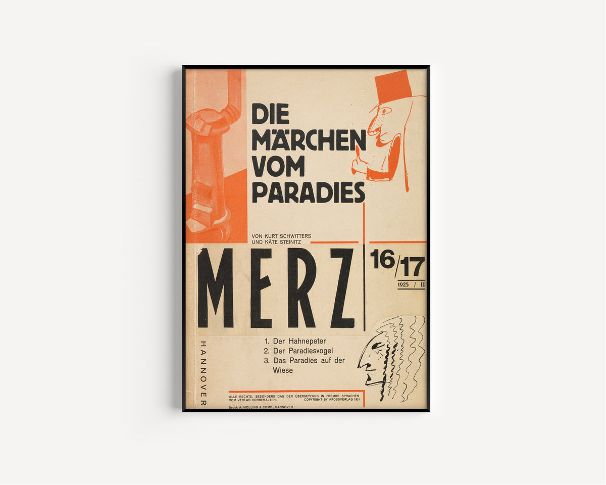 Kurt Schwitters — Die Märchen vom Paradies (Merz 16/17) | Fine Art Print - 9ArtPrints