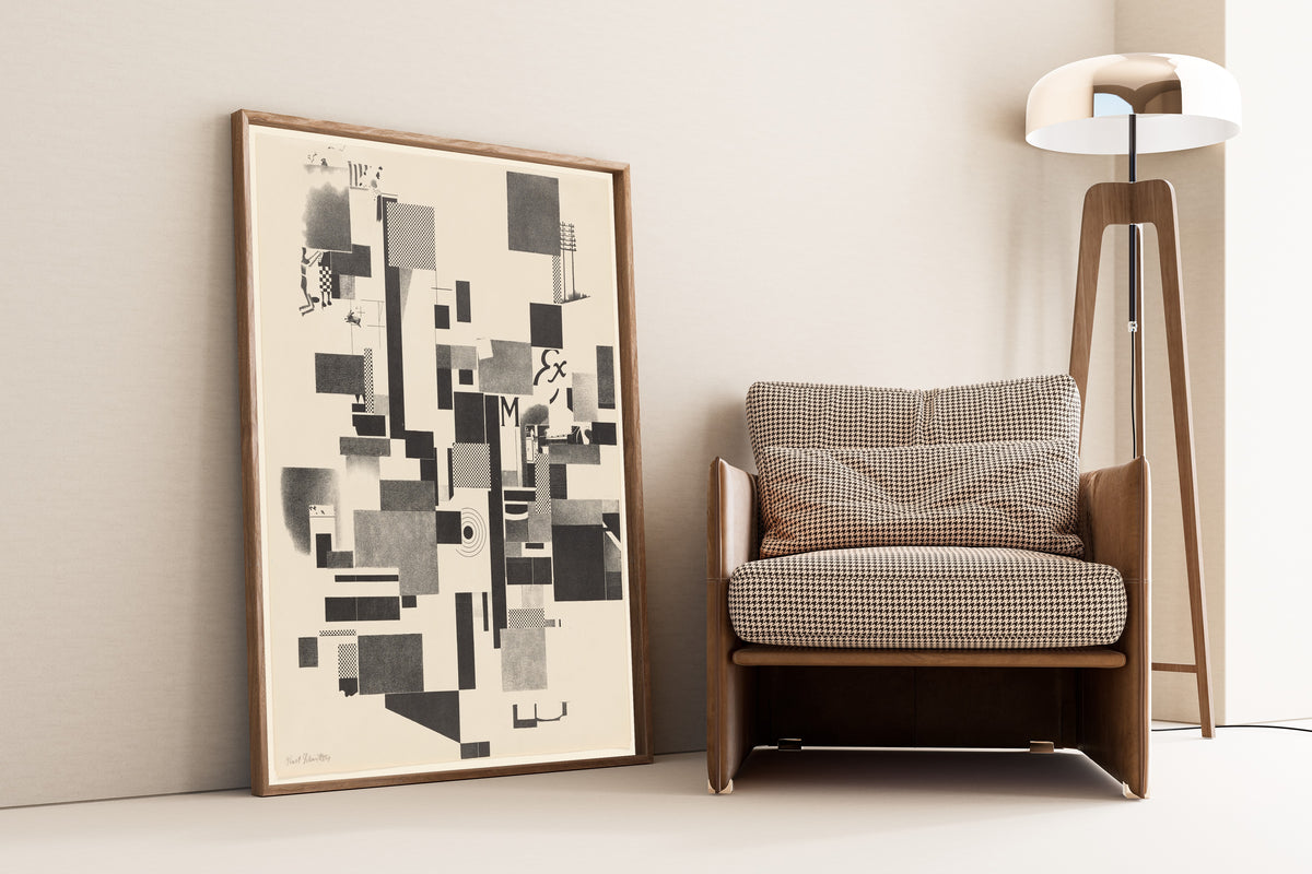 Kurt Schwitters — Merz 3. Kurt Schwitters 6 Lithos Pl.3 | Fine Art Print - 9ArtPrints