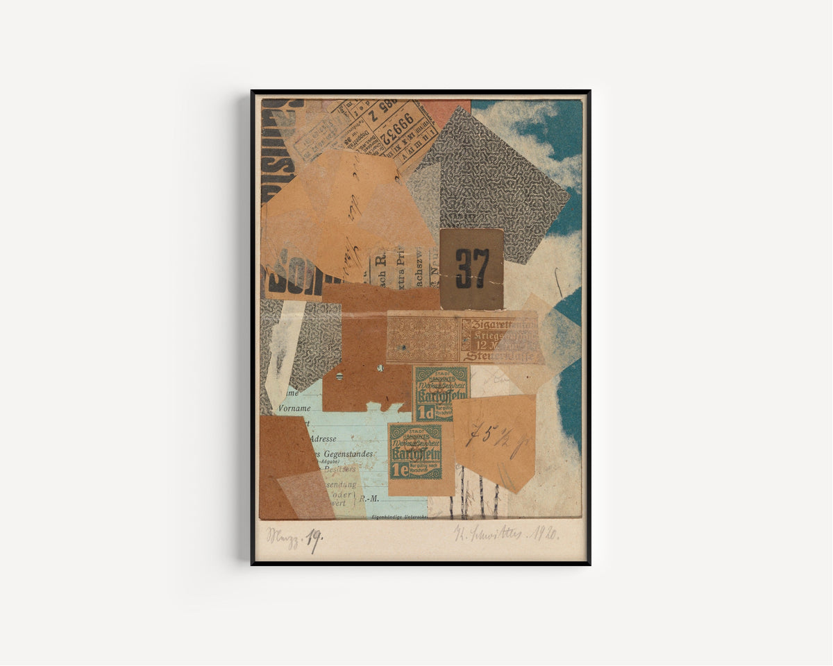 Kurt Schwitters — Merzz. 19 | Fine Art Print - 9ArtPrints