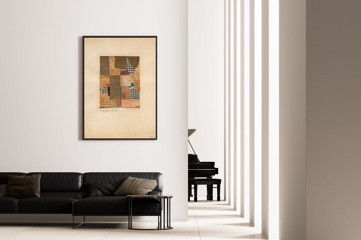 Kurt Schwitters — Mz 117. Genève Karo Gelb | Fine Art Print - 9ArtPrints