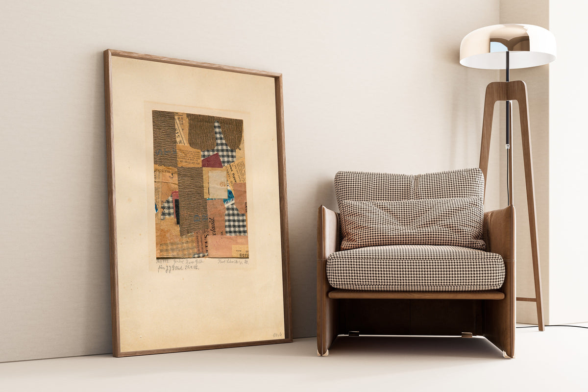 Kurt Schwitters — Mz 117. Genève Karo Gelb | Fine Art Print - 9ArtPrints