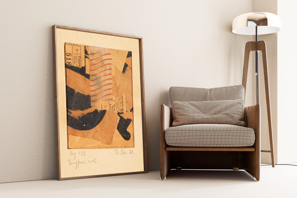 Kurt Schwitters — Mz 122 Tropfen rot. (Merzzeichnung) | Fine Art Print - 9ArtPrints