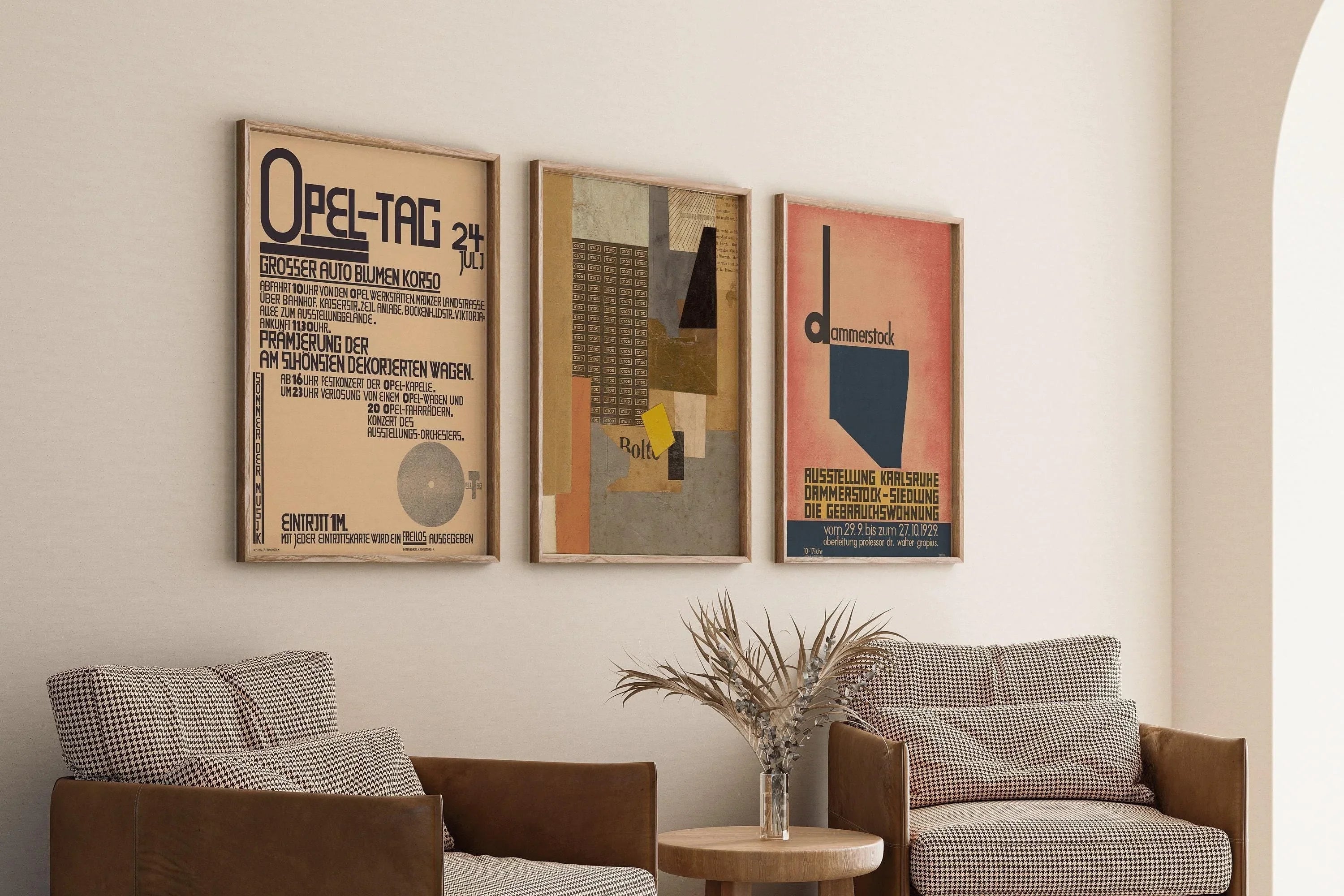 Kurt Schwitters STATEMENT TRIO Bauhaus Style | | Dadaism Constructivist Collage Art (Available Frame or unframed) - 9ArtPrints