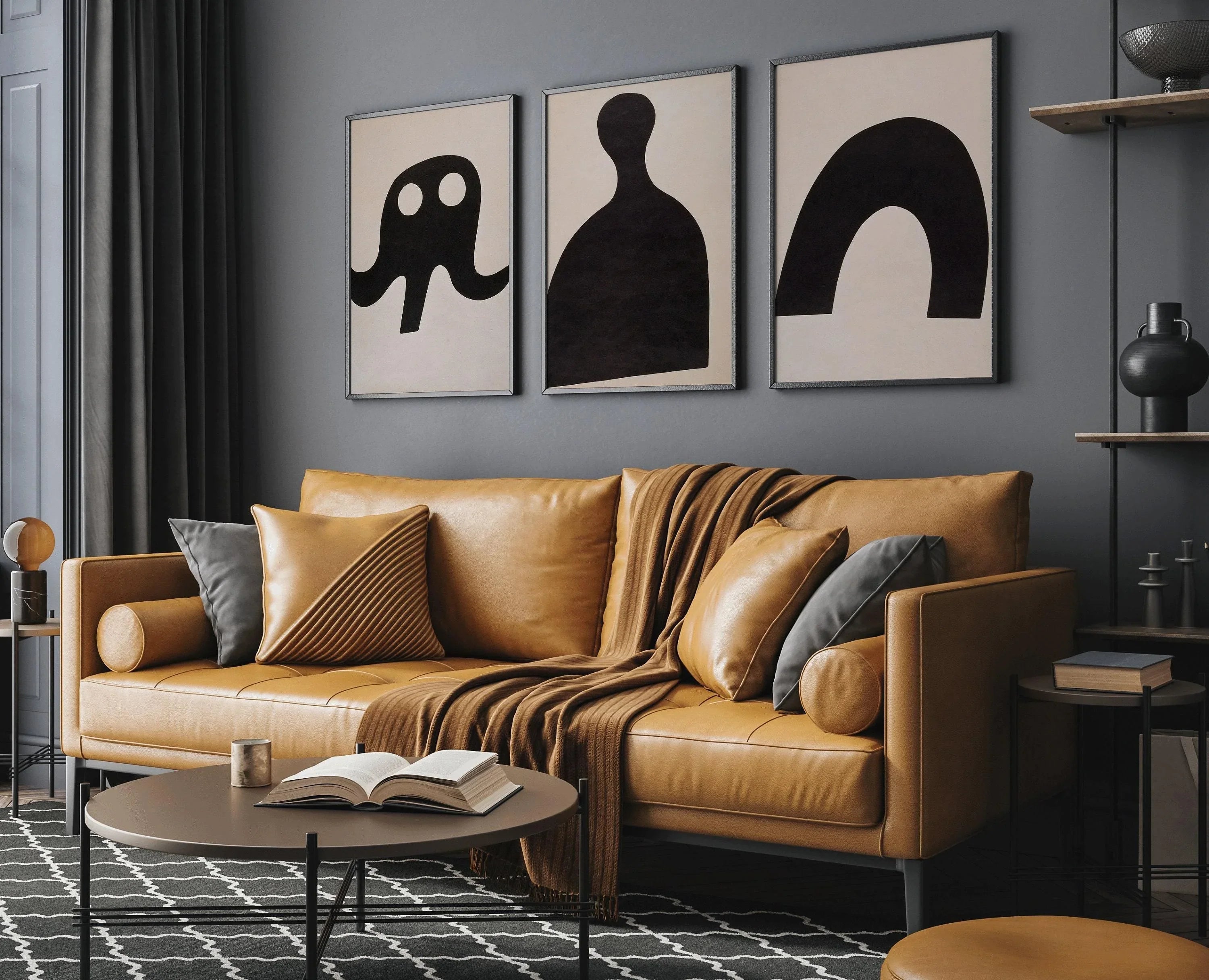 Kurt Schwitters STATEMENT TRIO Minimalist Black and White | Vintage Dadaism Constructivist Art Available Frame or unframed - 9ArtPrints