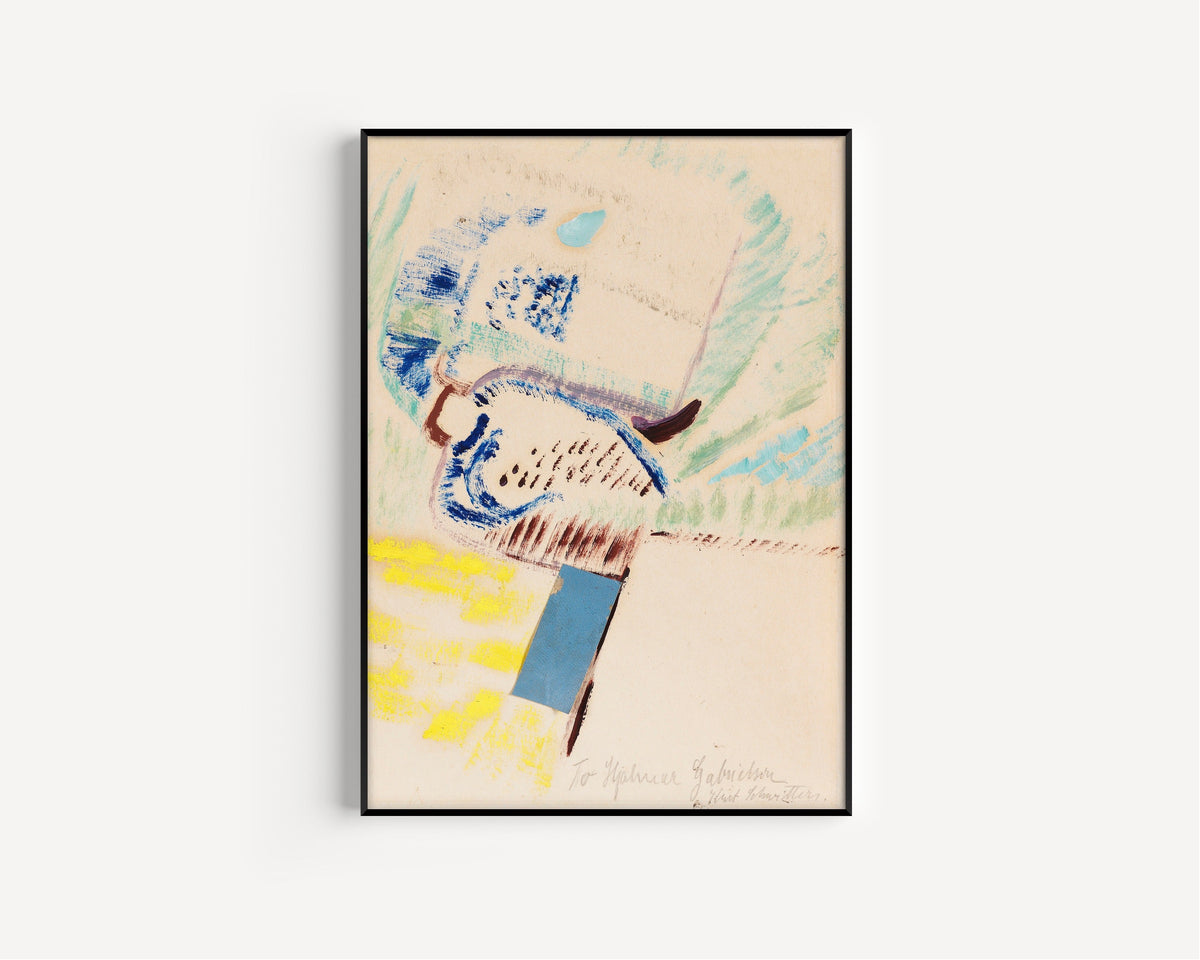 Kurt Schwitters — To Hjalmar Gabrielson. Merzzeichnung | Fine Art Print - 9ArtPrints