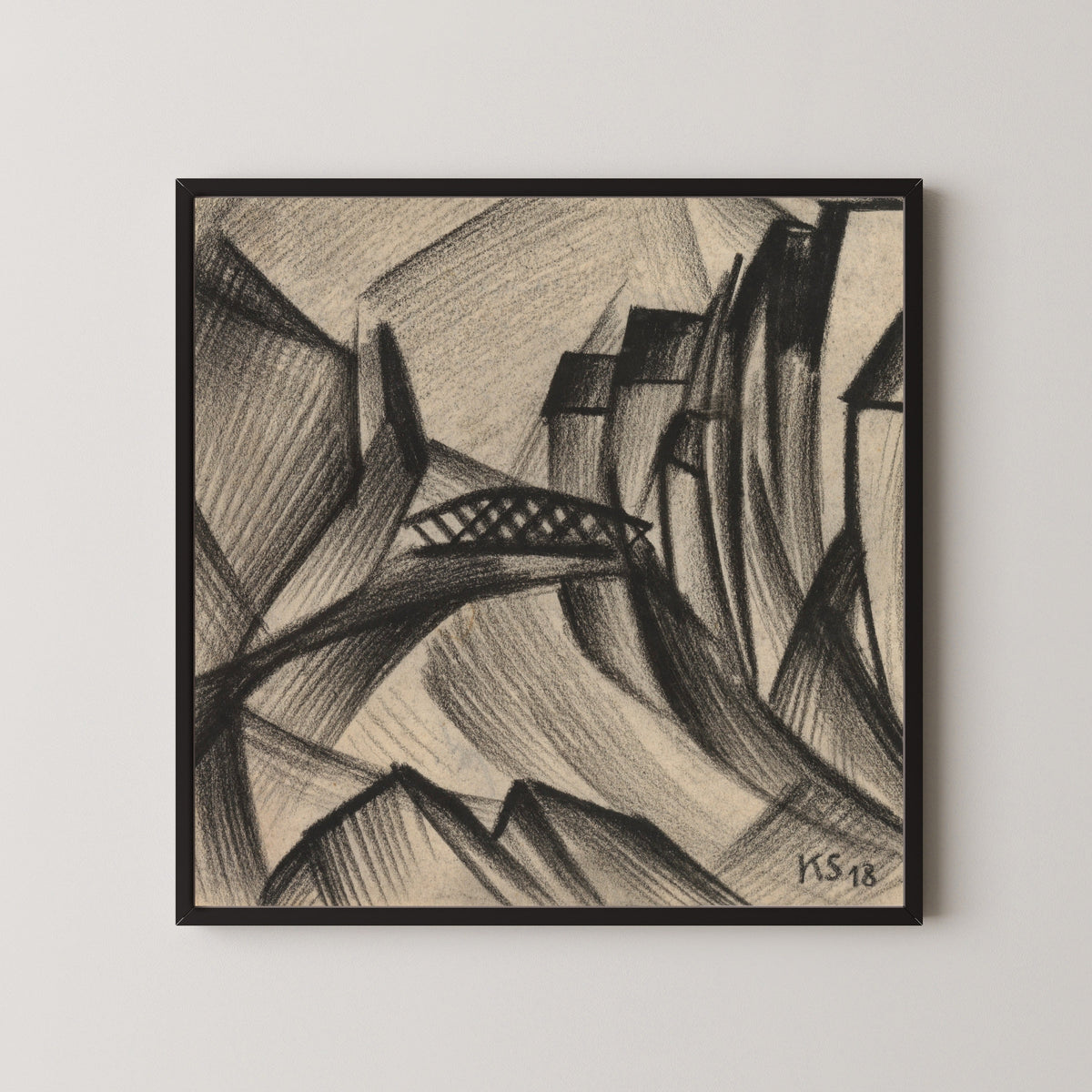 Kurt Schwitters — Z 107 Leinbrücke | Fine Art Print - 9ArtPrints