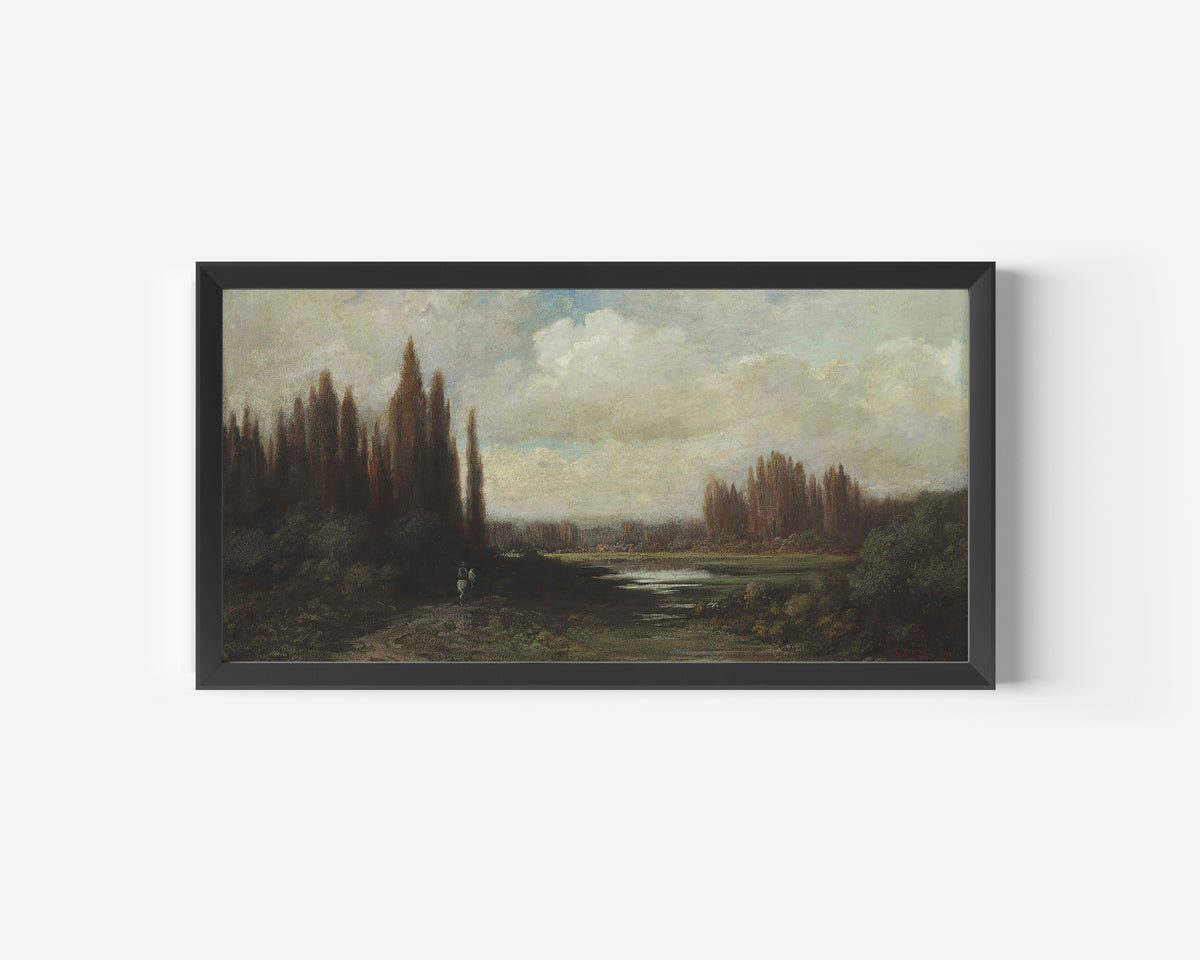Gustave Doré — Landscape with a Rider by a Pond | Fine Art Print
