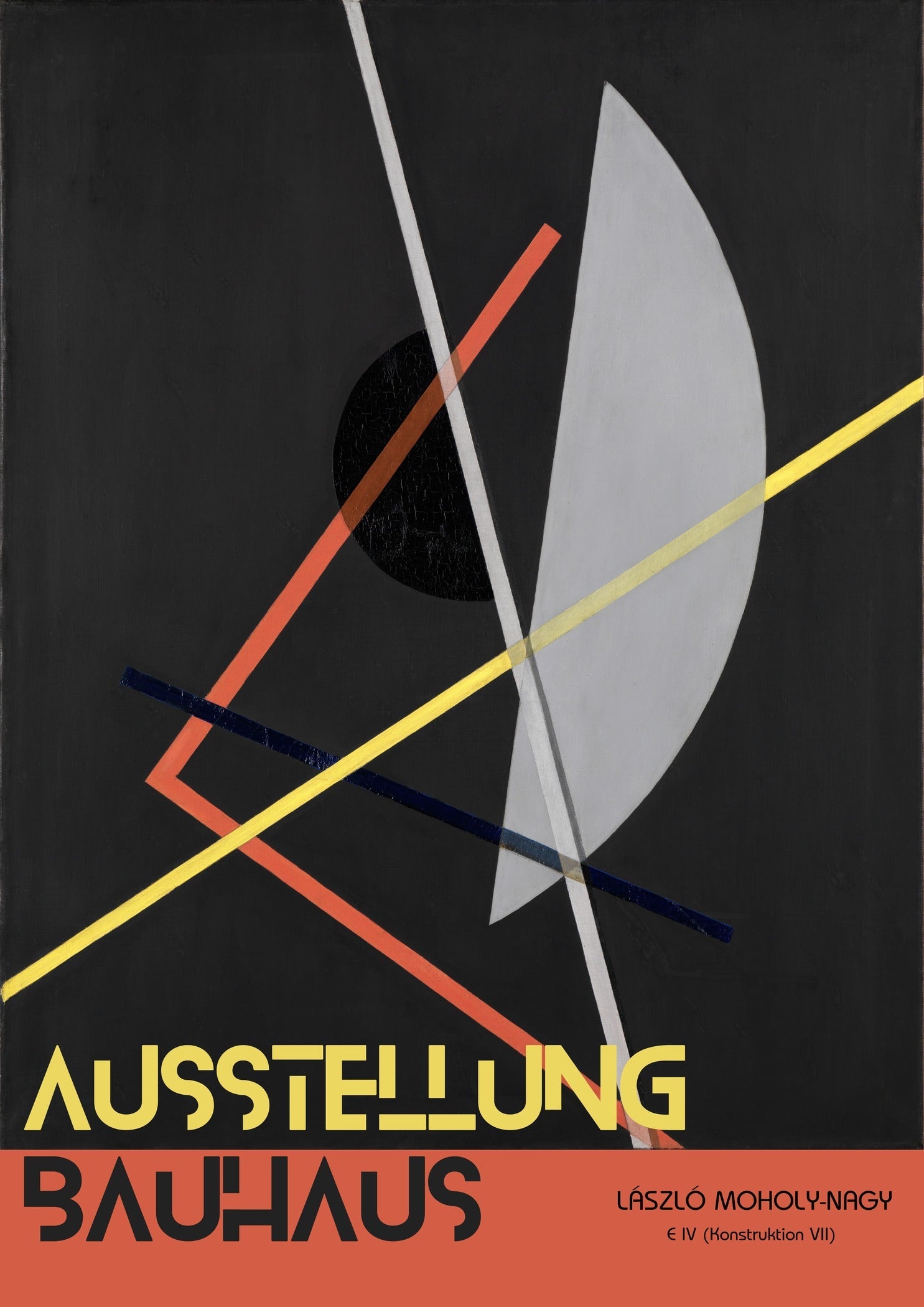 László Moholy-Nagy — E IV (Konstruktion 8) | Bauhaus Exhibition Fine Art Print - 9ArtPrints
