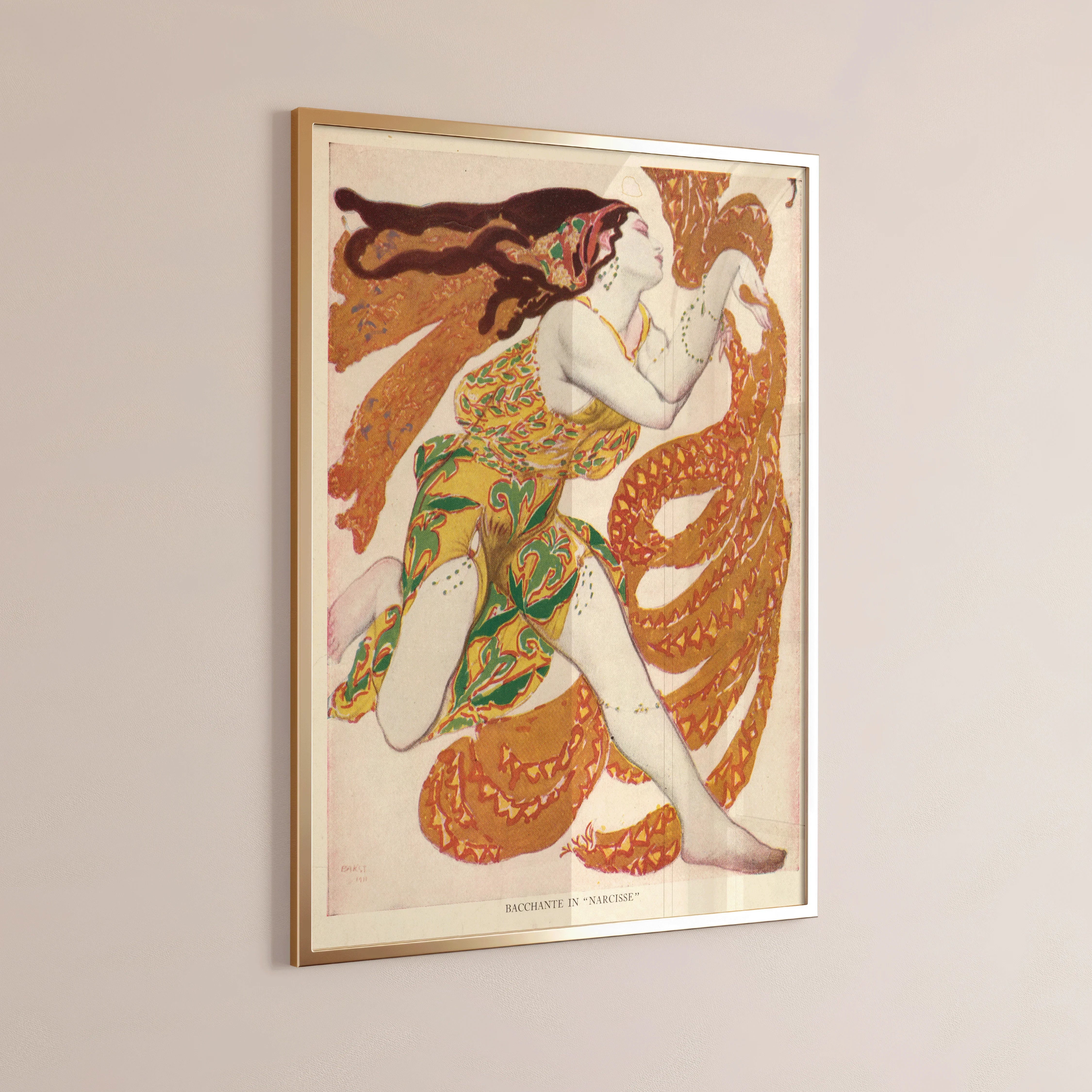 Léon Bakst - Bacchante in Narcisse - 9ArtPrints