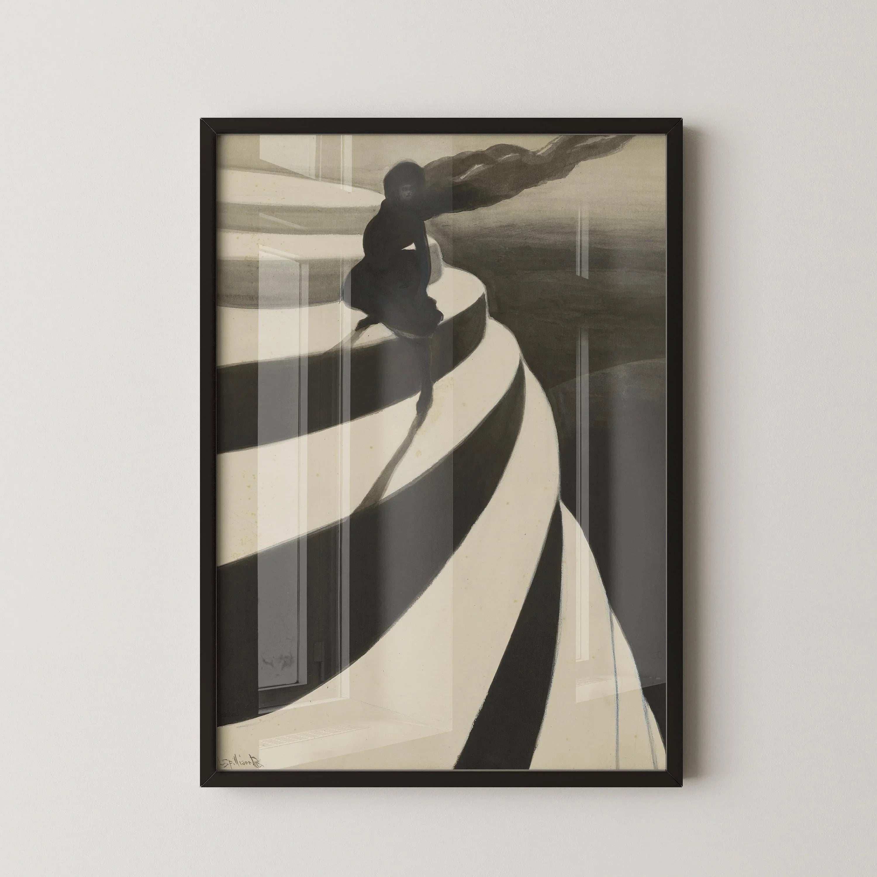 Léon Spilliaert – “Vertigo” (1908) | Haunting Symbolist Masterpiece | Dark Academia Wall Art | Moody Surrealist Print | Art Nouveau Noir - 9ArtPrints