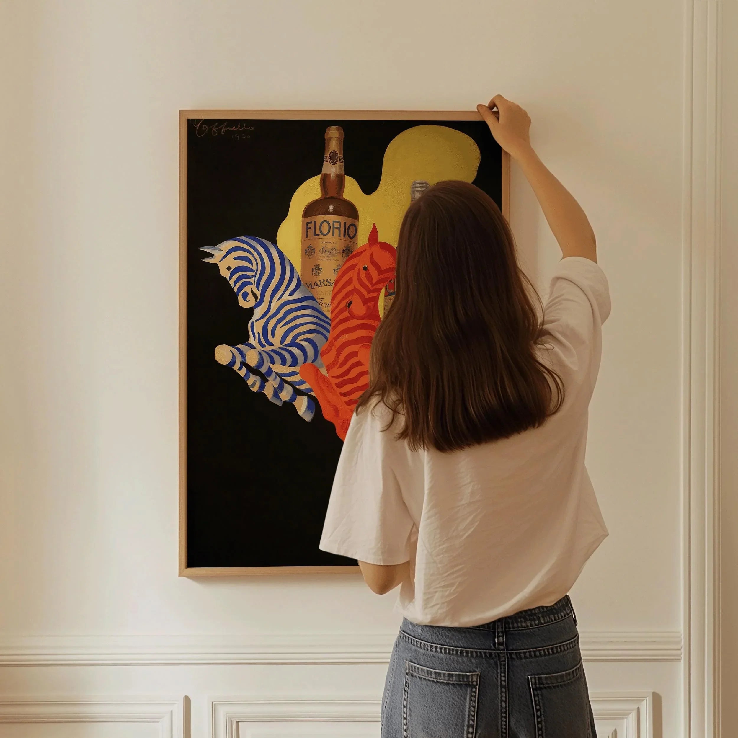 Leonetto Cappiello - Florio Cinzano Art Deco Zebra Print - 9ArtPrints