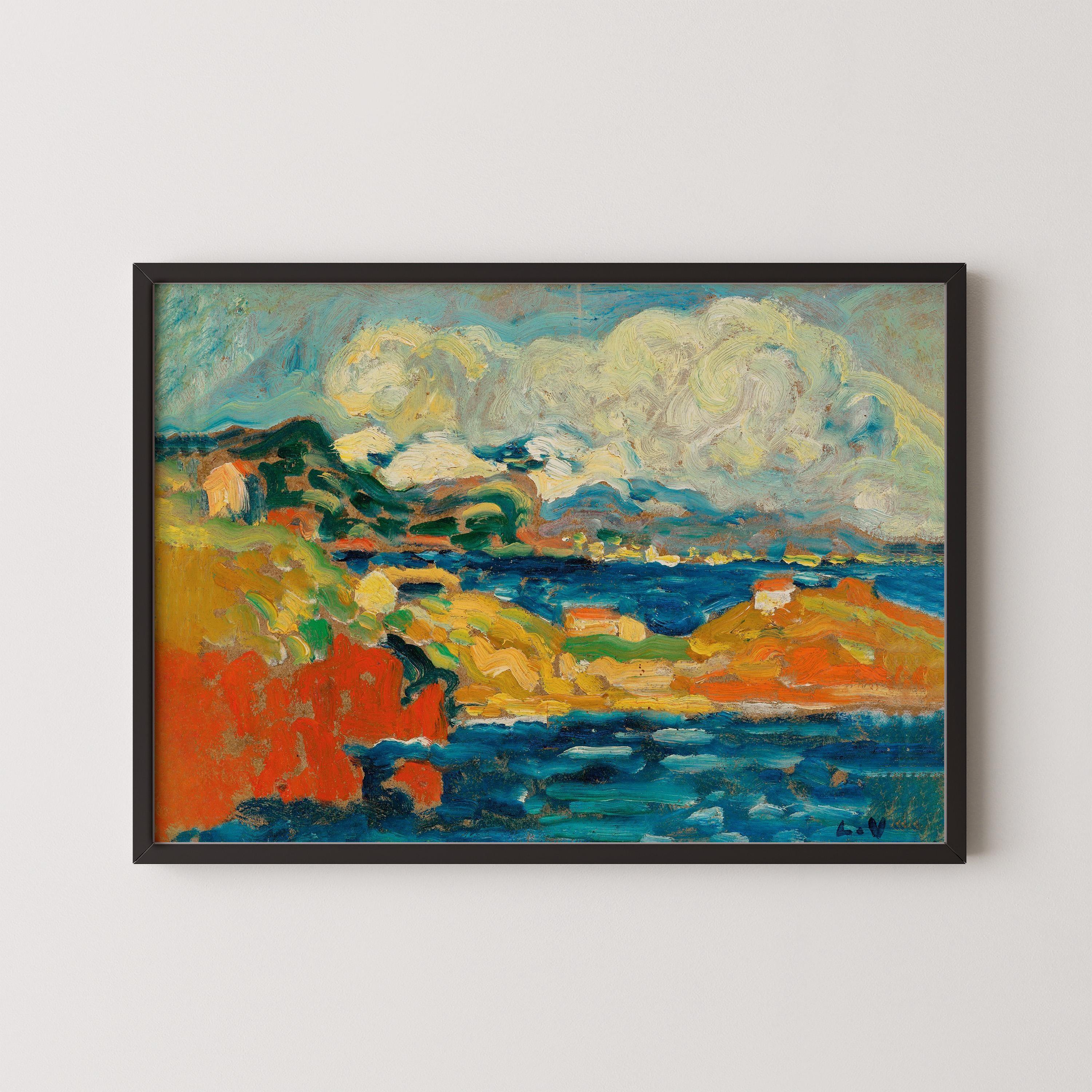 Louis Valtat - Bay at Anthéor | PRINT – Bold Fauvist Landscape Art For Lovers of Henri Matisse (Framed & Unframed Available) - 9ArtPrints