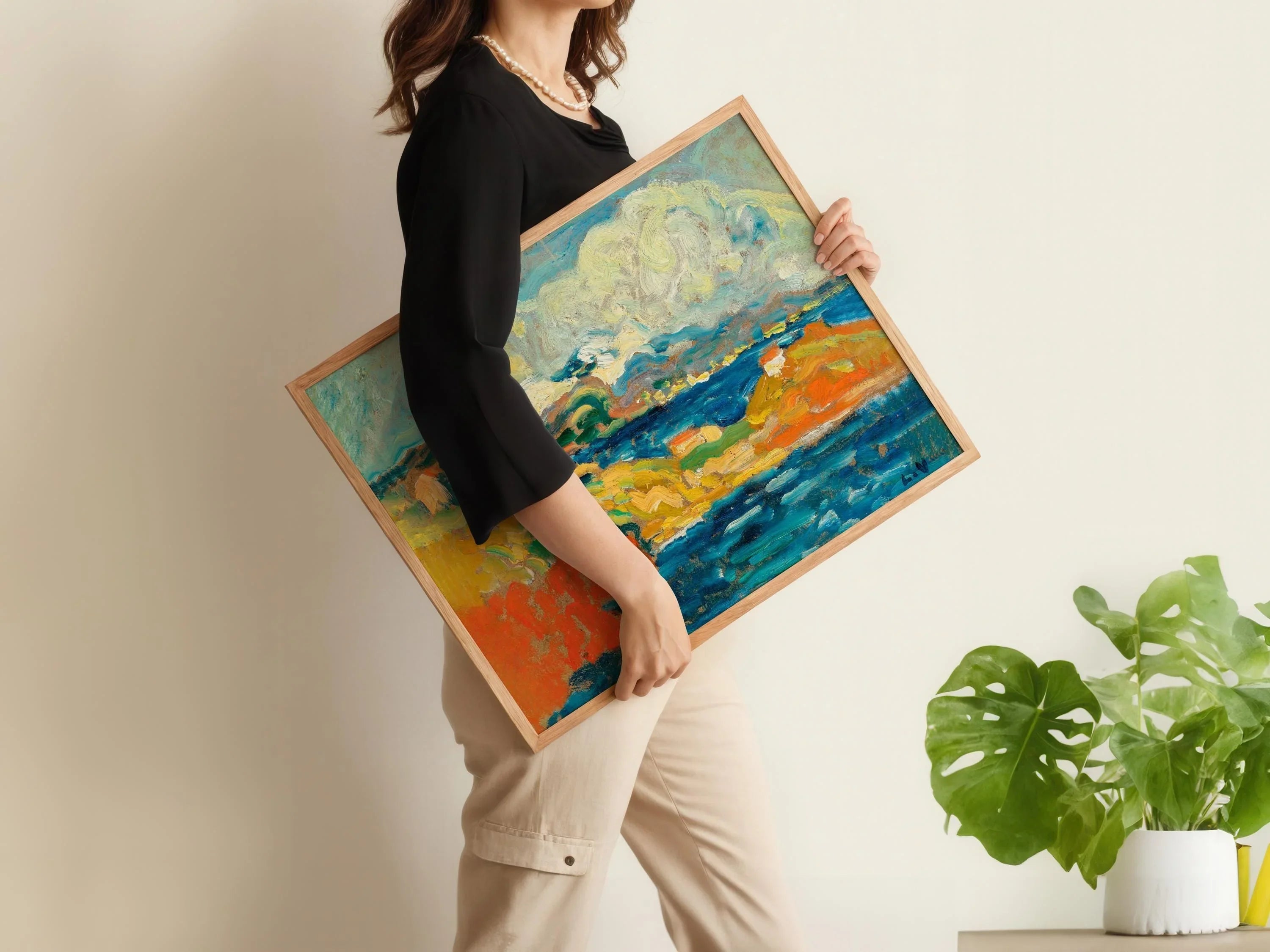 Louis Valtat - Bay at Anthéor | PRINT – Bold Fauvist Landscape Art For Lovers of Henri Matisse (Framed & Unframed Available) - 9ArtPrints