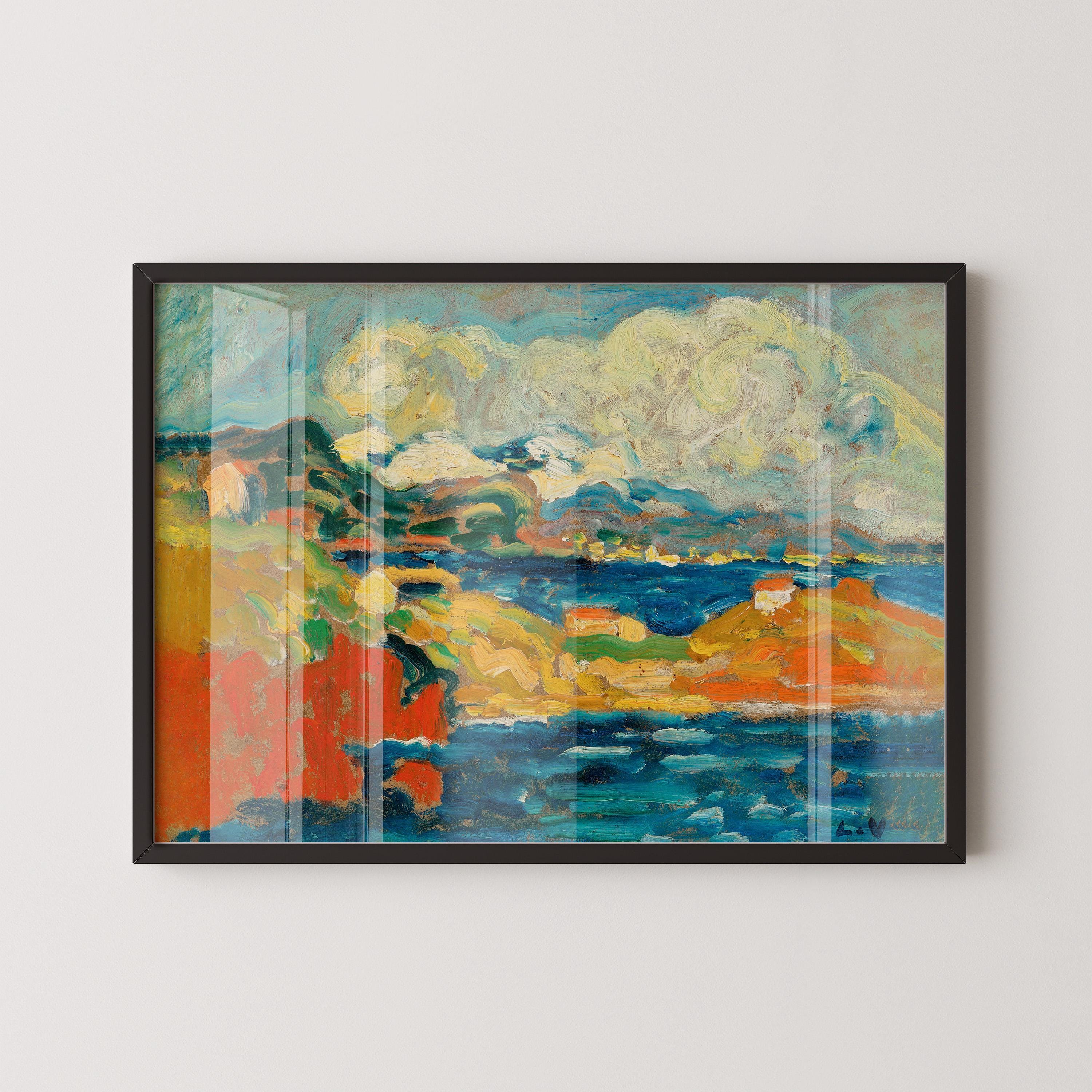 Louis Valtat - Bay at Anthéor | PRINT – Bold Fauvist Landscape Art For Lovers of Henri Matisse (Framed & Unframed Available) - 9ArtPrints