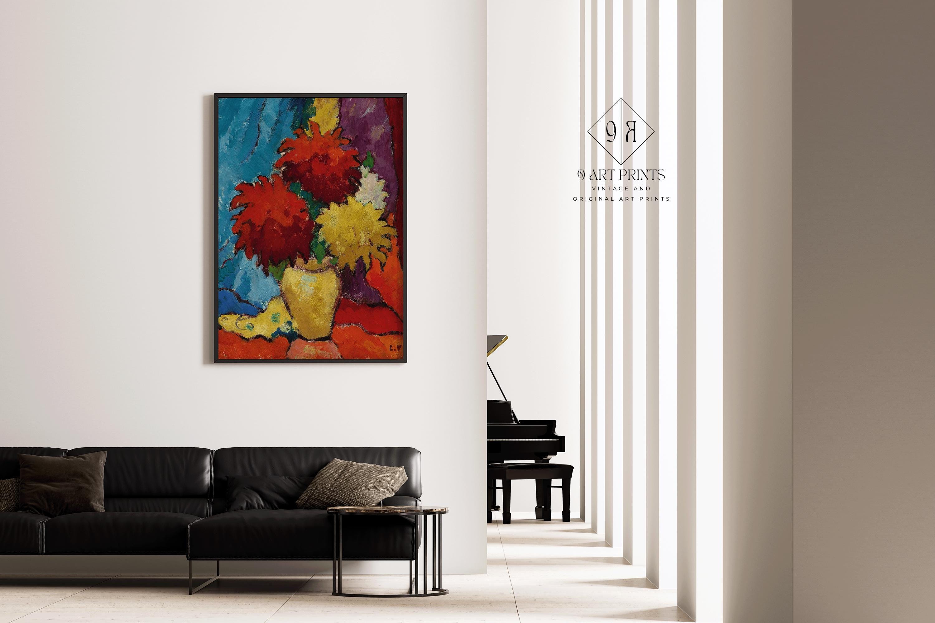Louis Valtat - Dahlias PREMIUM GICLÉE PRINT | Vibrant and Bold Fauvist Still Life Art For Lovers of Matisse | Available framed - 9ArtPrints